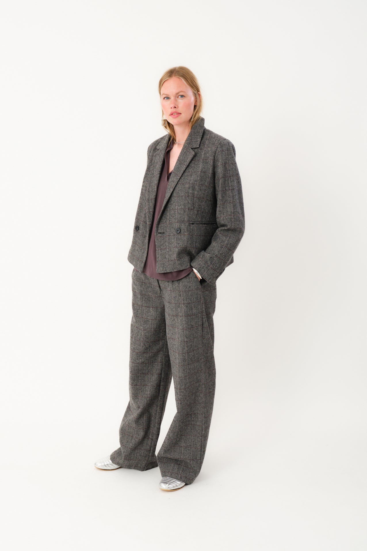 Lollys Laundry AntonellaLL Kort Blazer Blazer 10 Grey