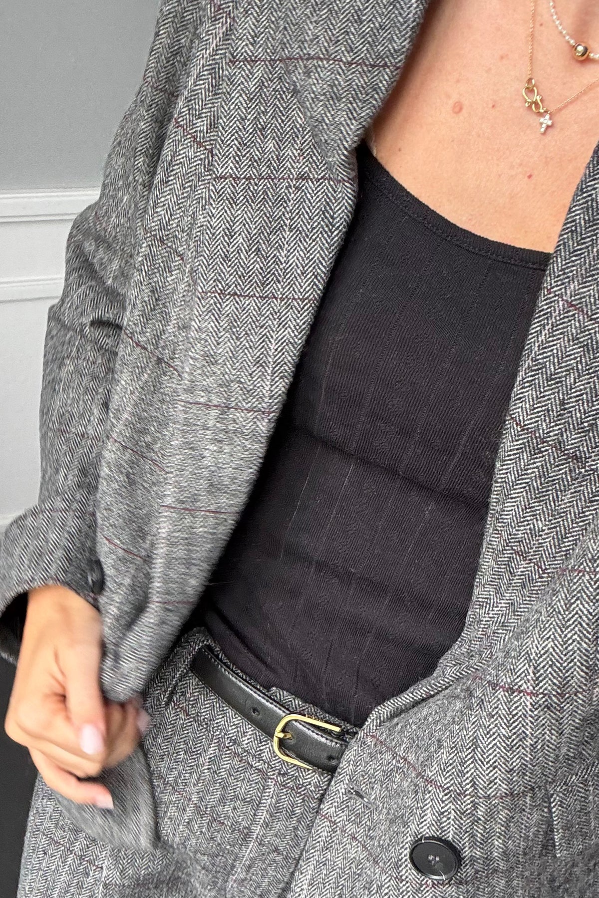 AntonellaLL Kort Blazer - Grå