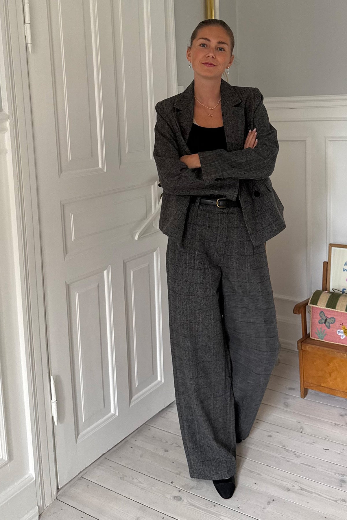 AntonellaLL Kort Blazer - Grå