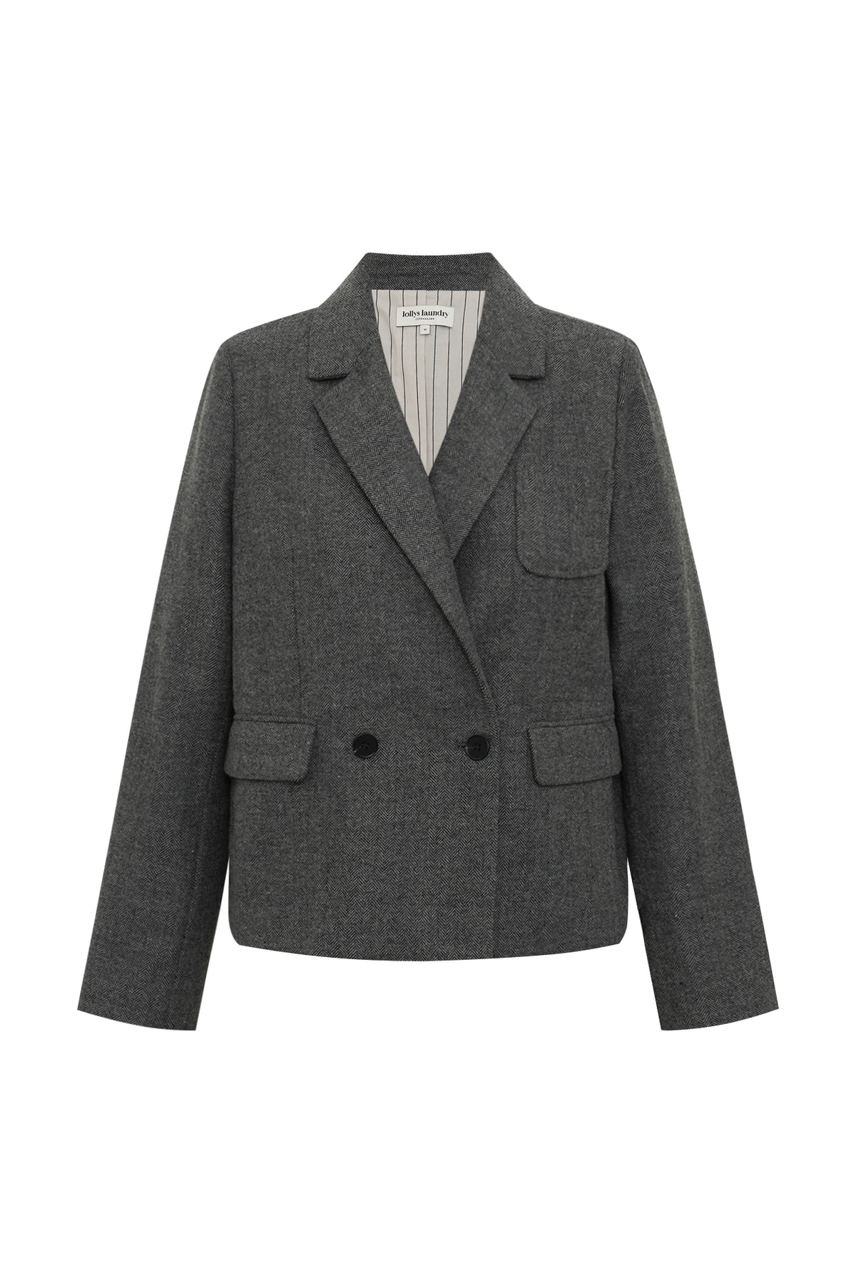 Lollys Laundry AntonellaLL kort Blazer Blazer Mørkegrå melange