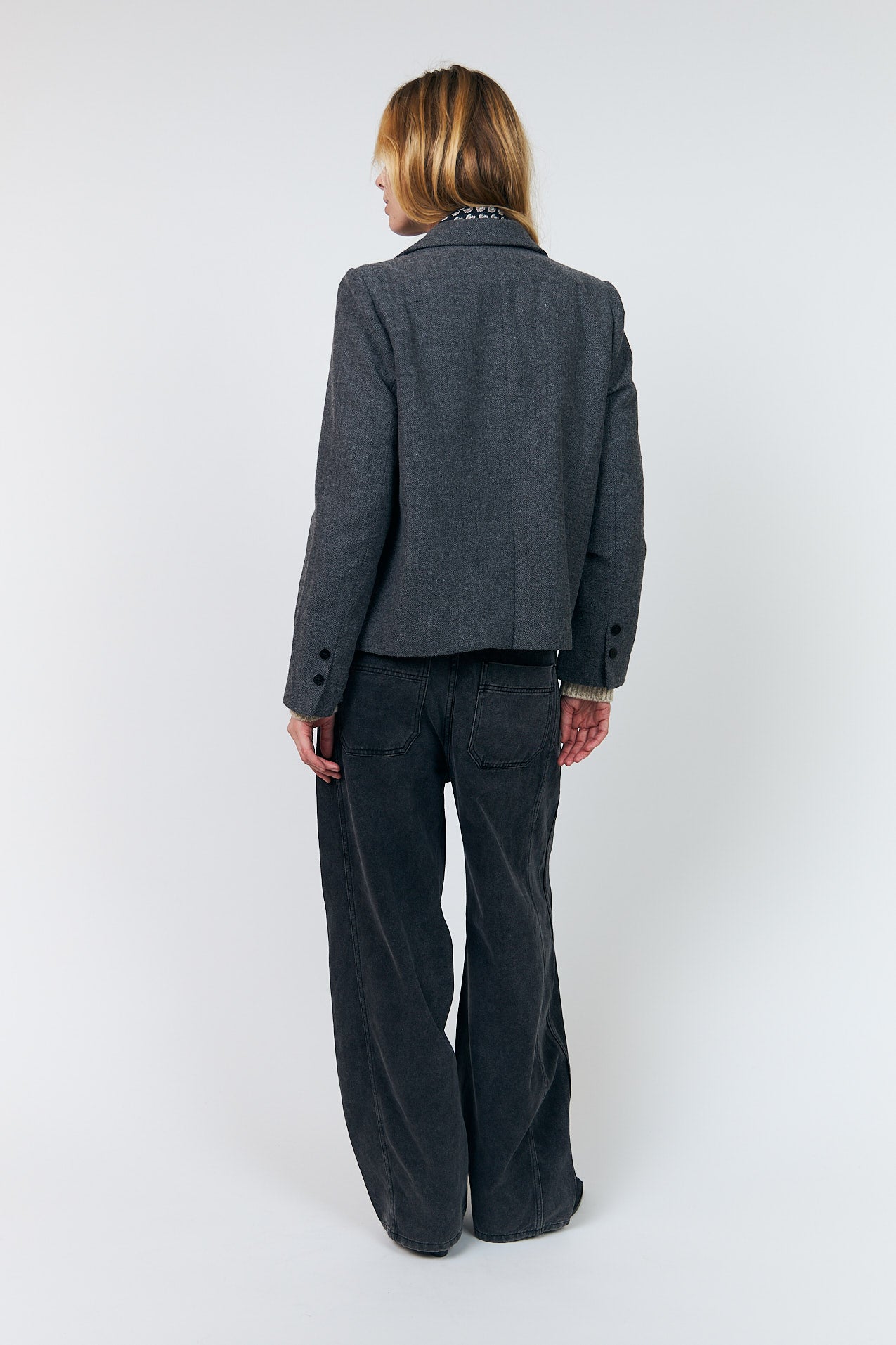Lollys Laundry AntonellaLL kort Blazer Blazer Mørkegrå melange