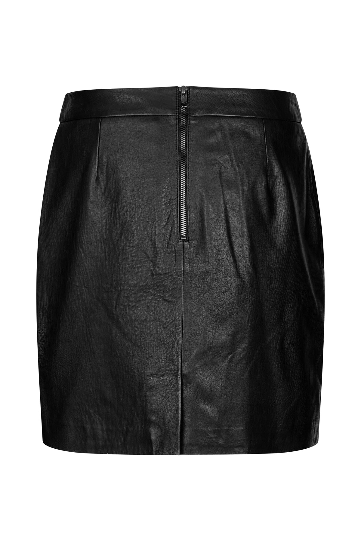 Lollys Laundry AquaLL Læder Nederdel Skirt Sort