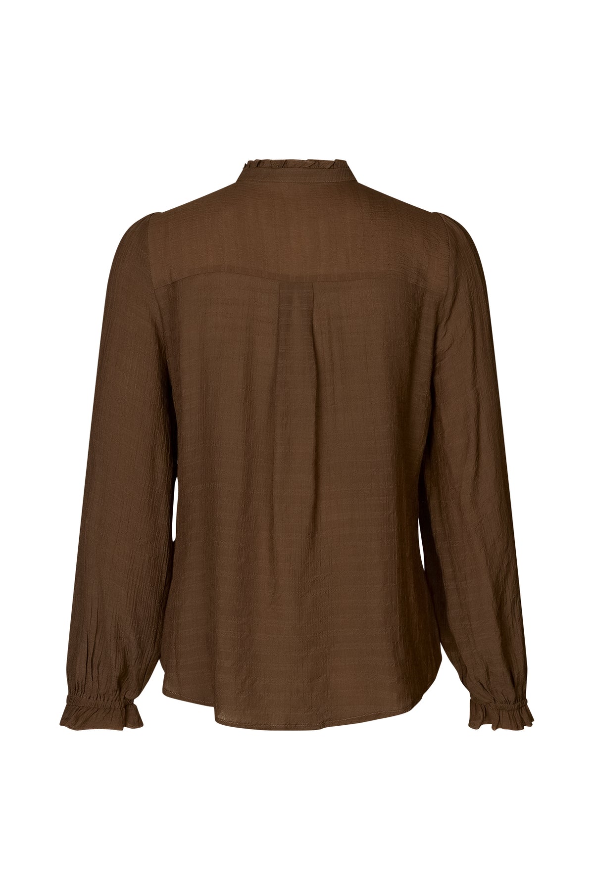 Lollys Laundry ArielLL Shirt LS Shirt Chokoladebrun