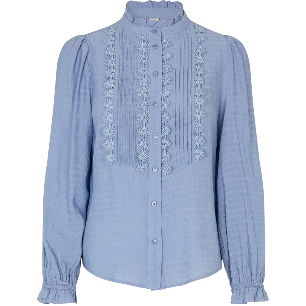 Lollys Laundry ArielLL Shirt LS Shirt Lyseblå