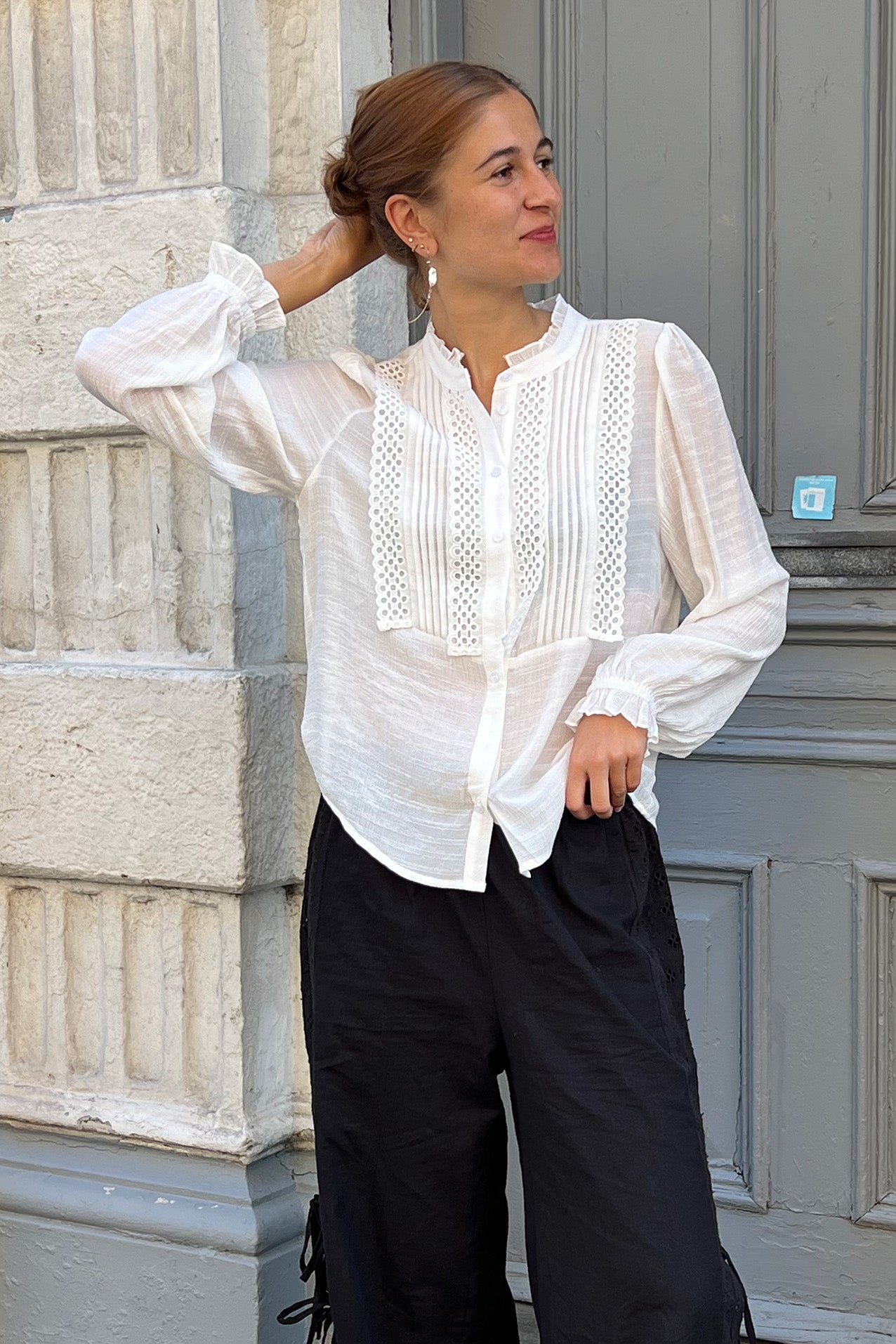 ArielLL Shirt LS - Hvid