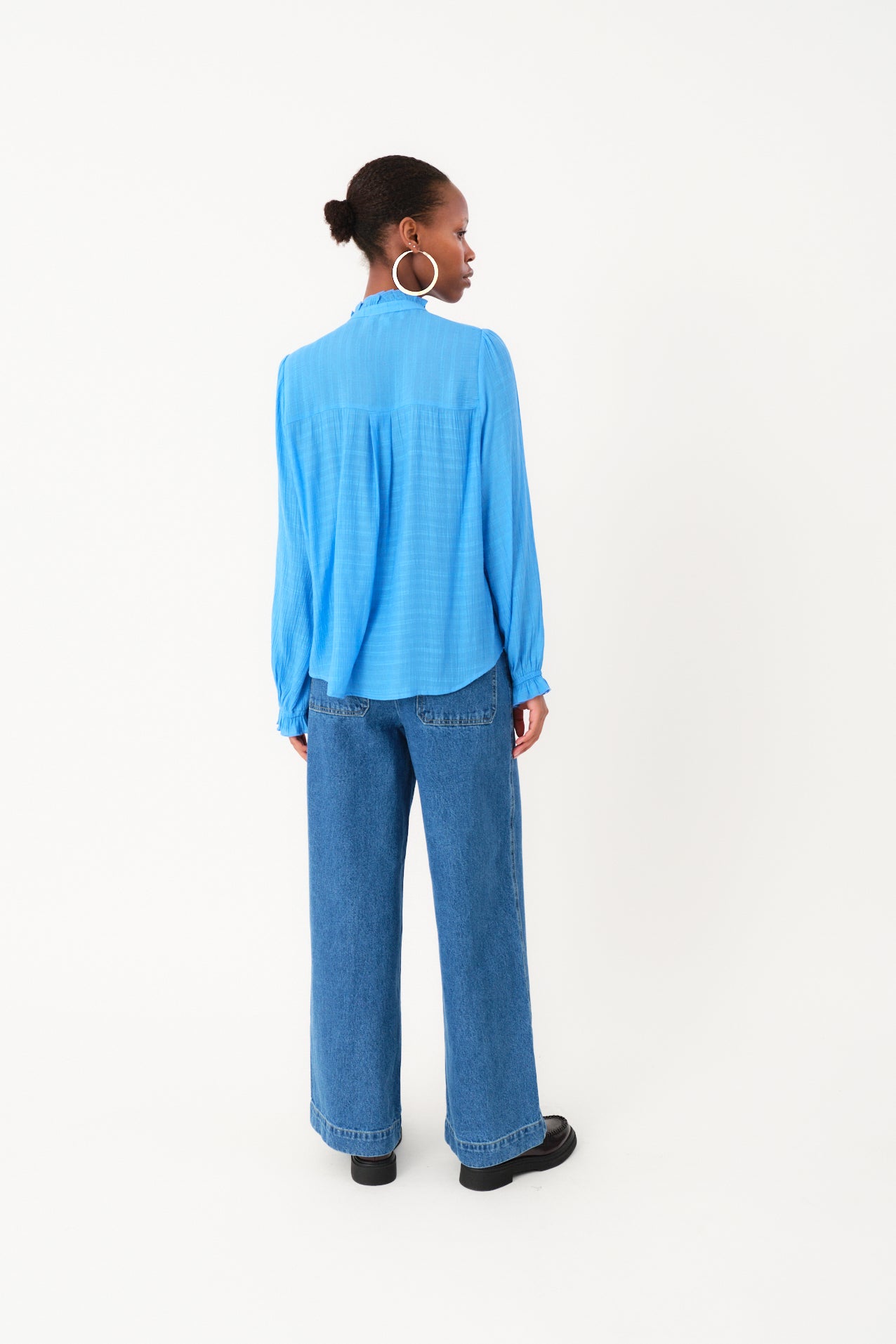 Lollys Laundry ArielLL Skjorte Shirt 97 Neon Blue