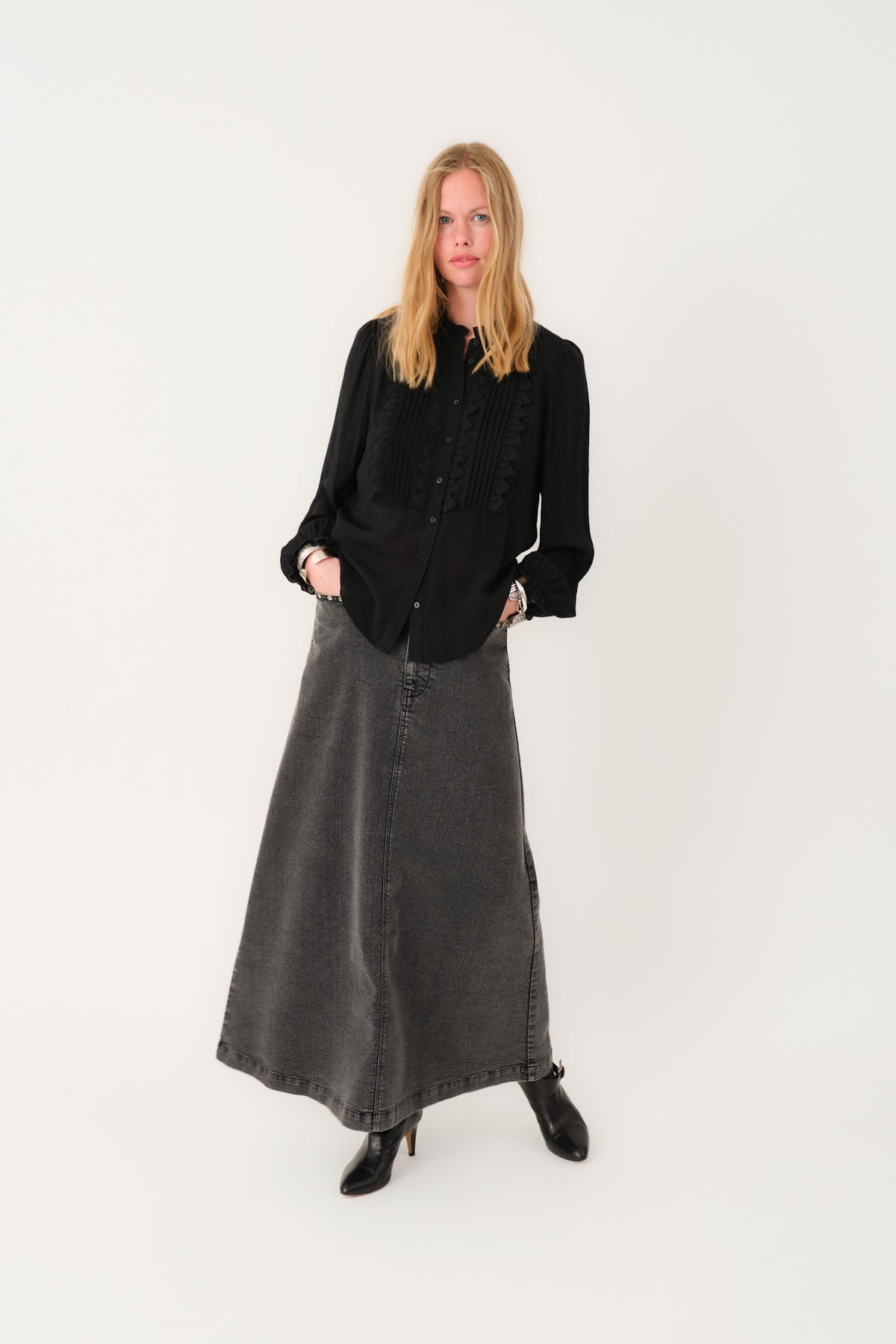 Lollys Laundry ArielLL Skjorte Shirt Sort