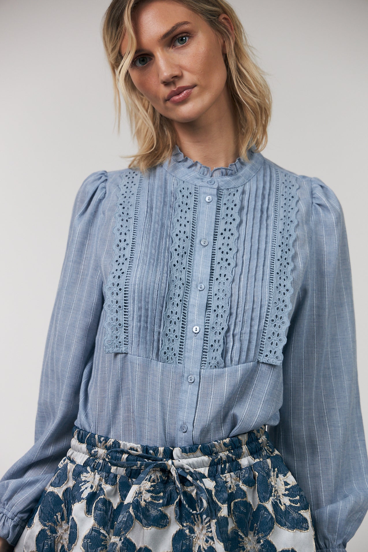 Lollys Laundry ArielLL Skjorte Shirt 22 Light Blue