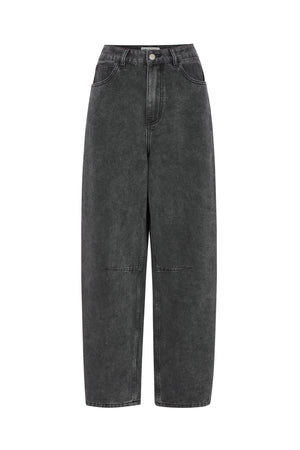 Lollys Laundry AvaLL Jeans Pants Vasket sort