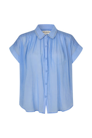Lollys Laundry BadalLL Bluse Shirt Blå