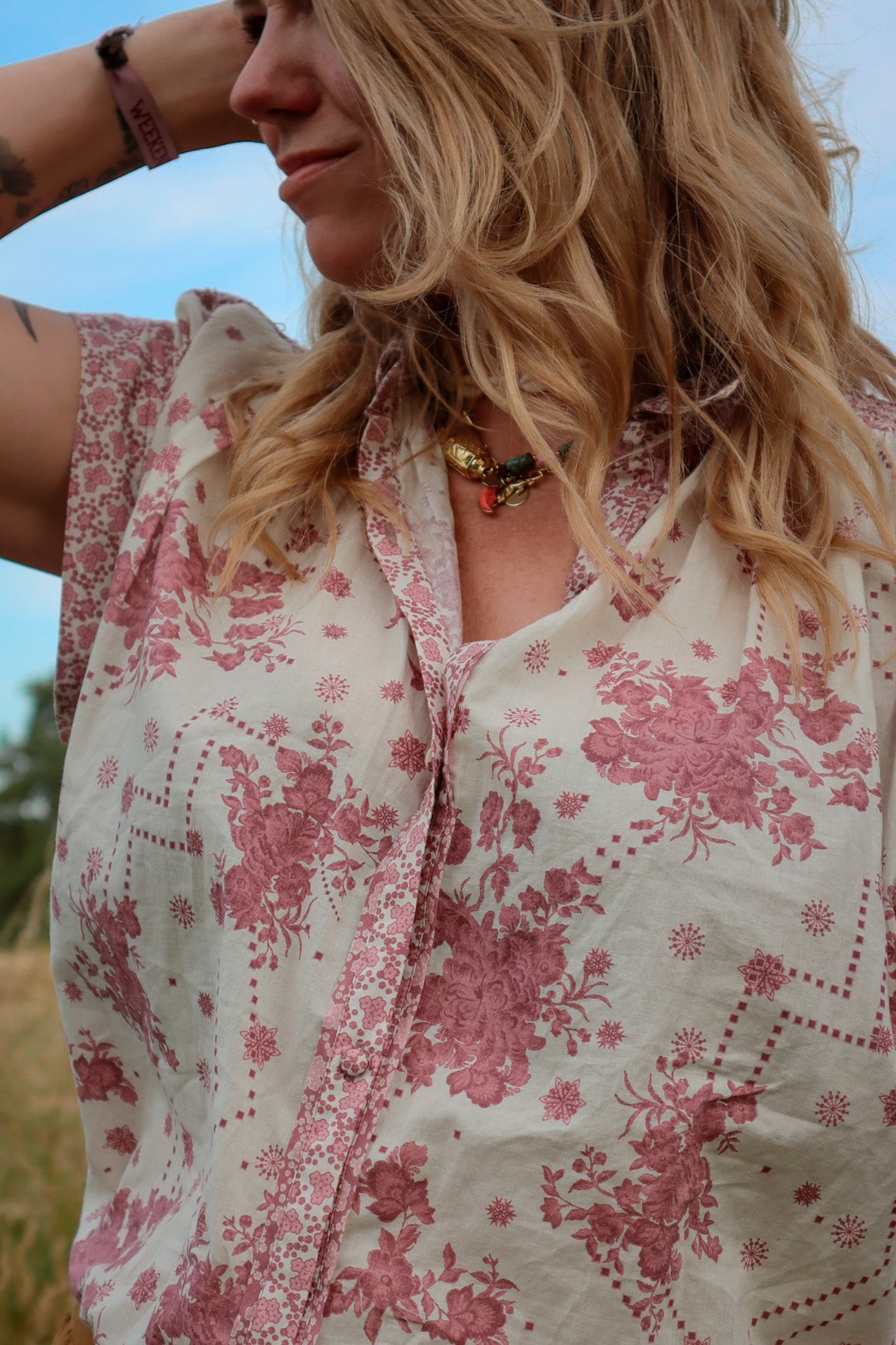 BadalLL Skjorte - Flower Print