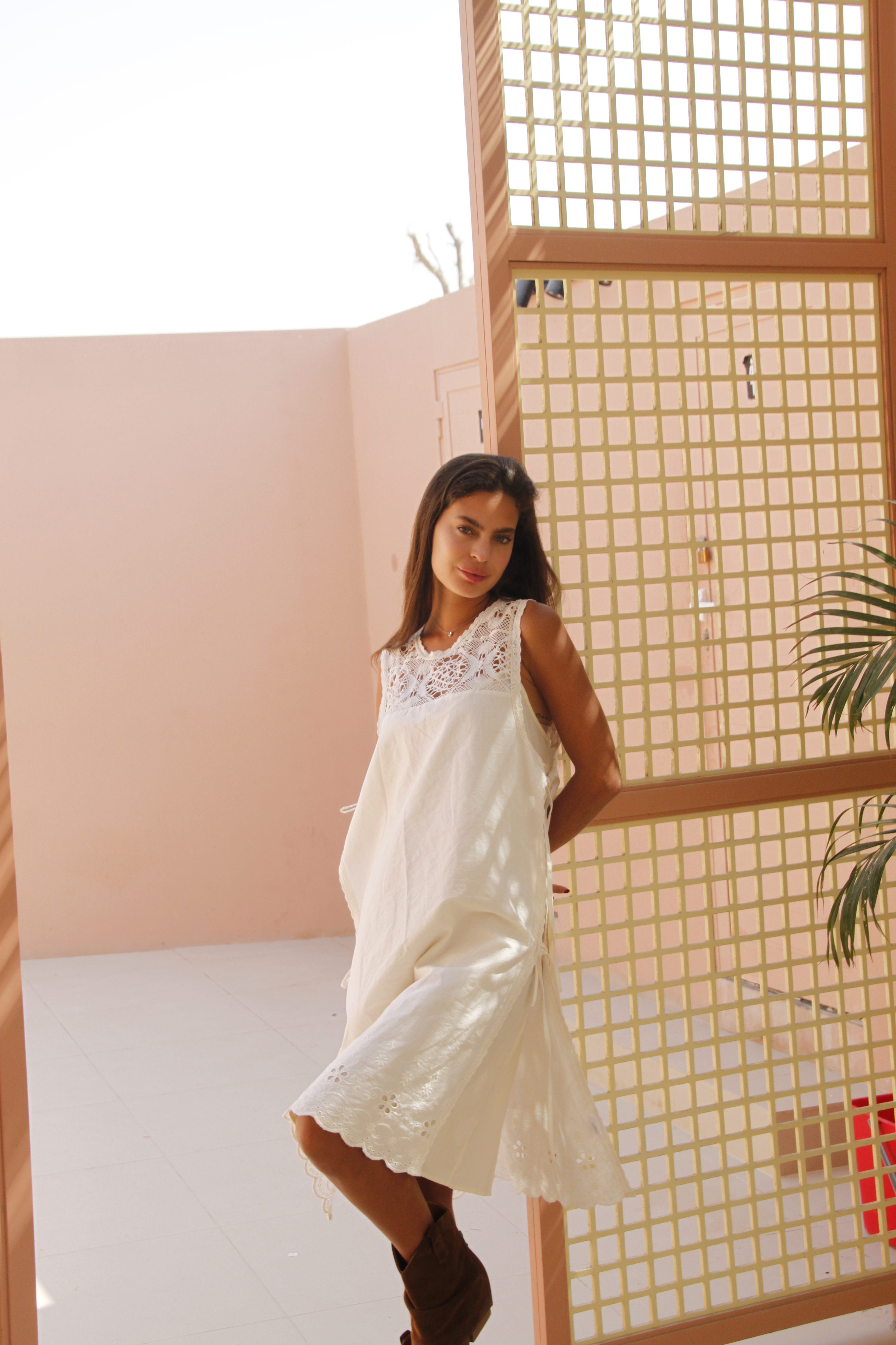 BelloLL Top Kjole - Hvid