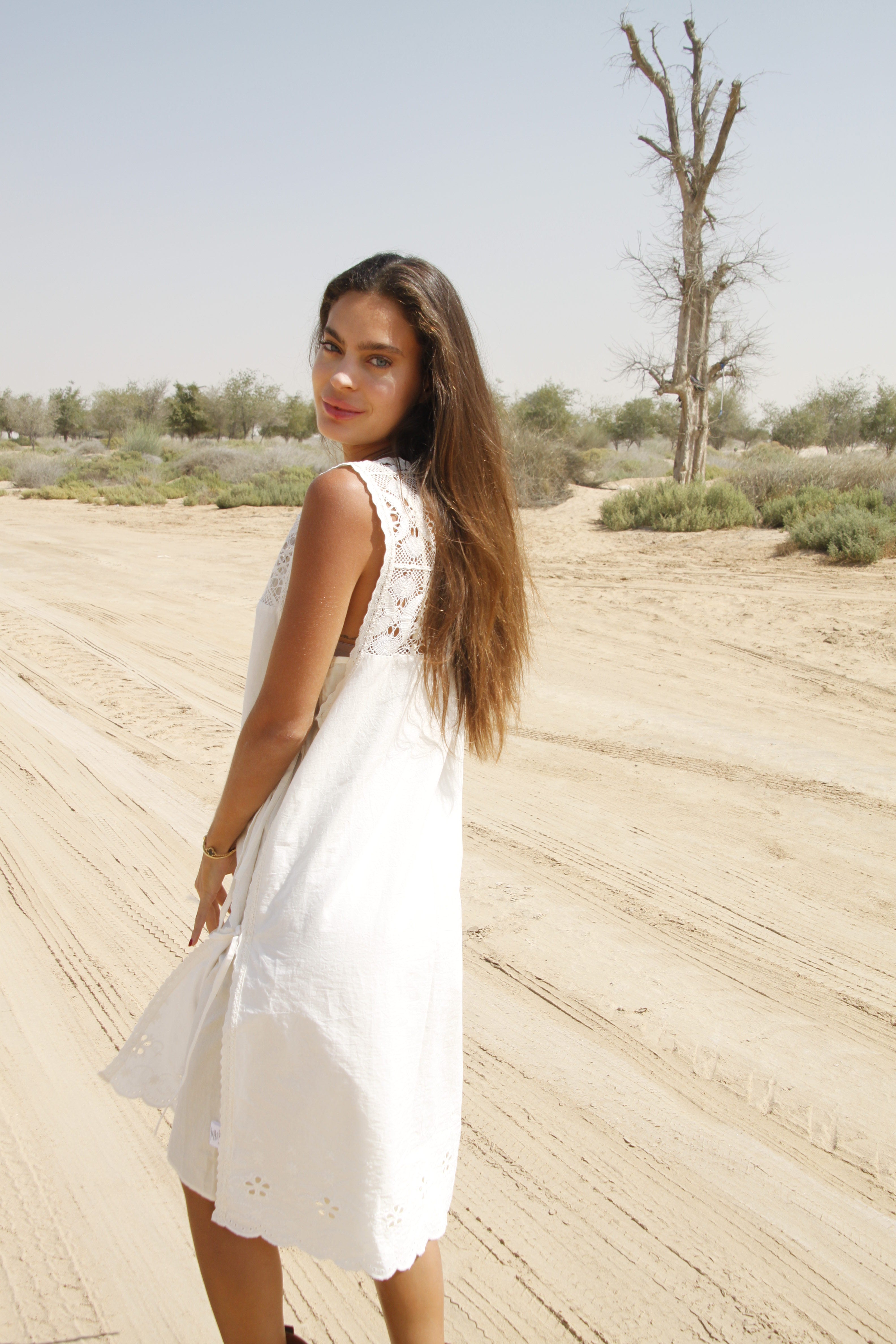 BelloLL Top Kjole - Hvid