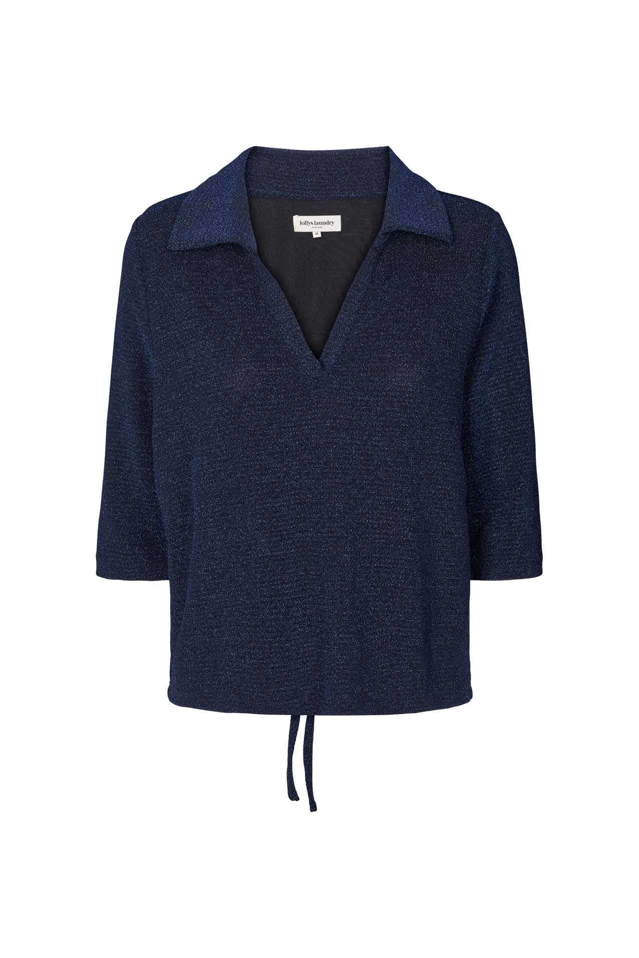 Lollys Laundry Berlin Blouse Shirt 23 Dark Blue