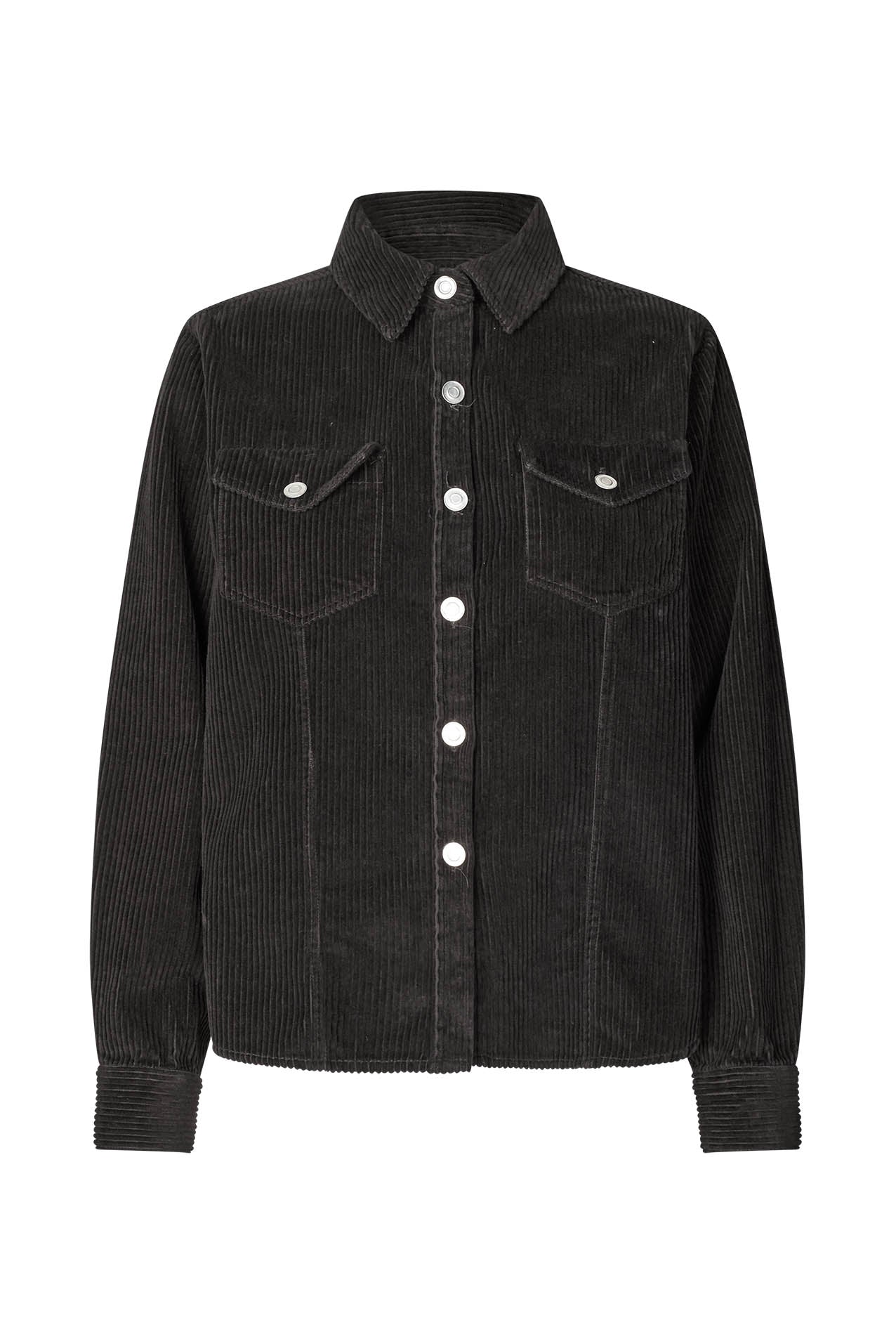 Lollys Laundry BigumLL Skjorte Shirt 87 Dark Mokka