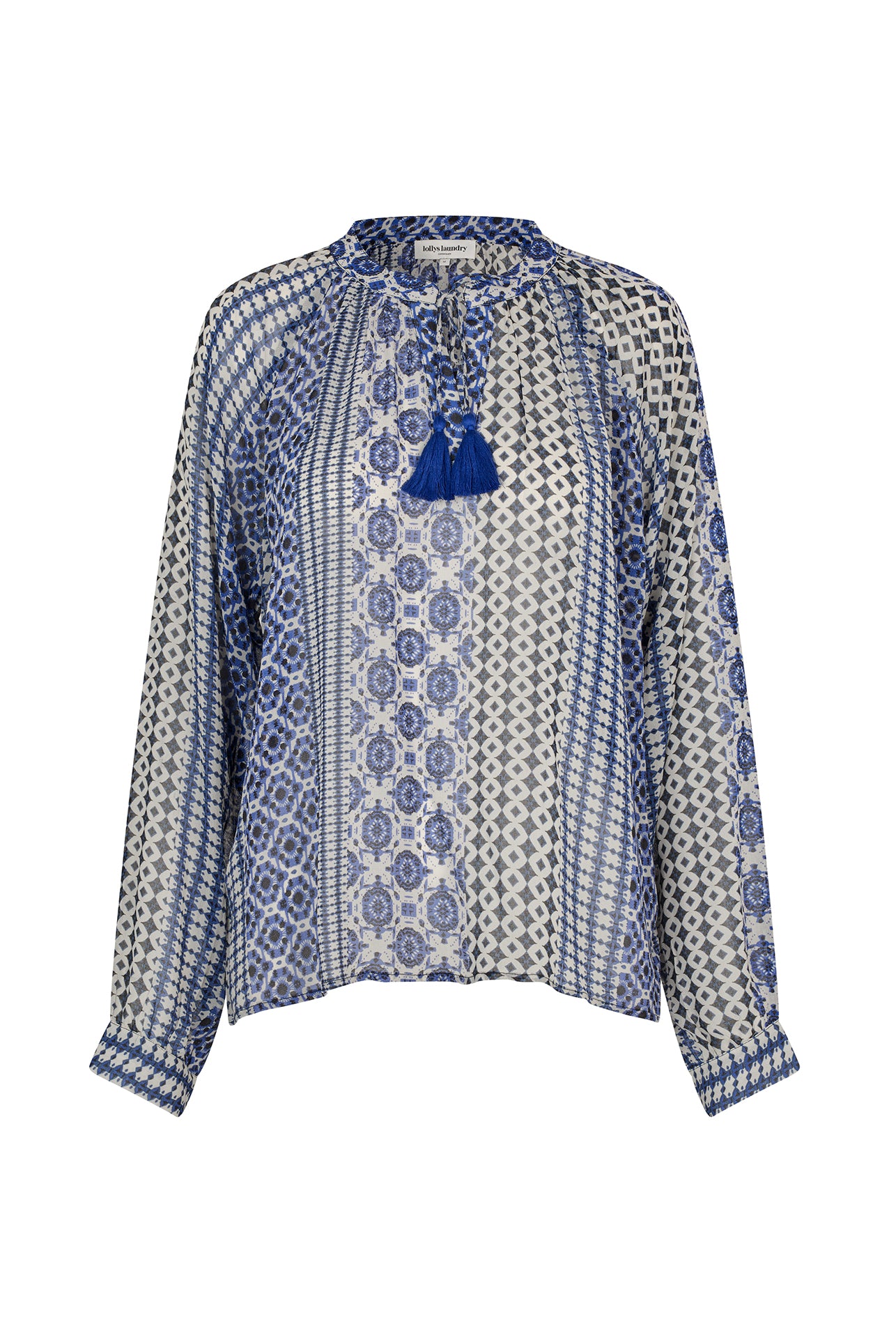 Lollys Laundry BiharLL Bluse Blouse 20 Blue