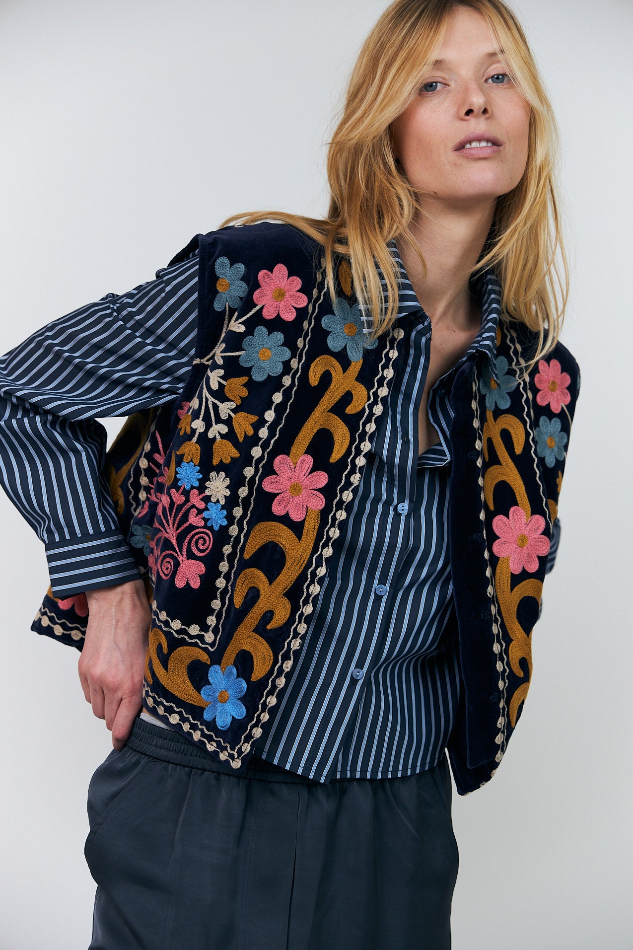 Lollys Laundry BinLL Vest Vest Mørkeblå