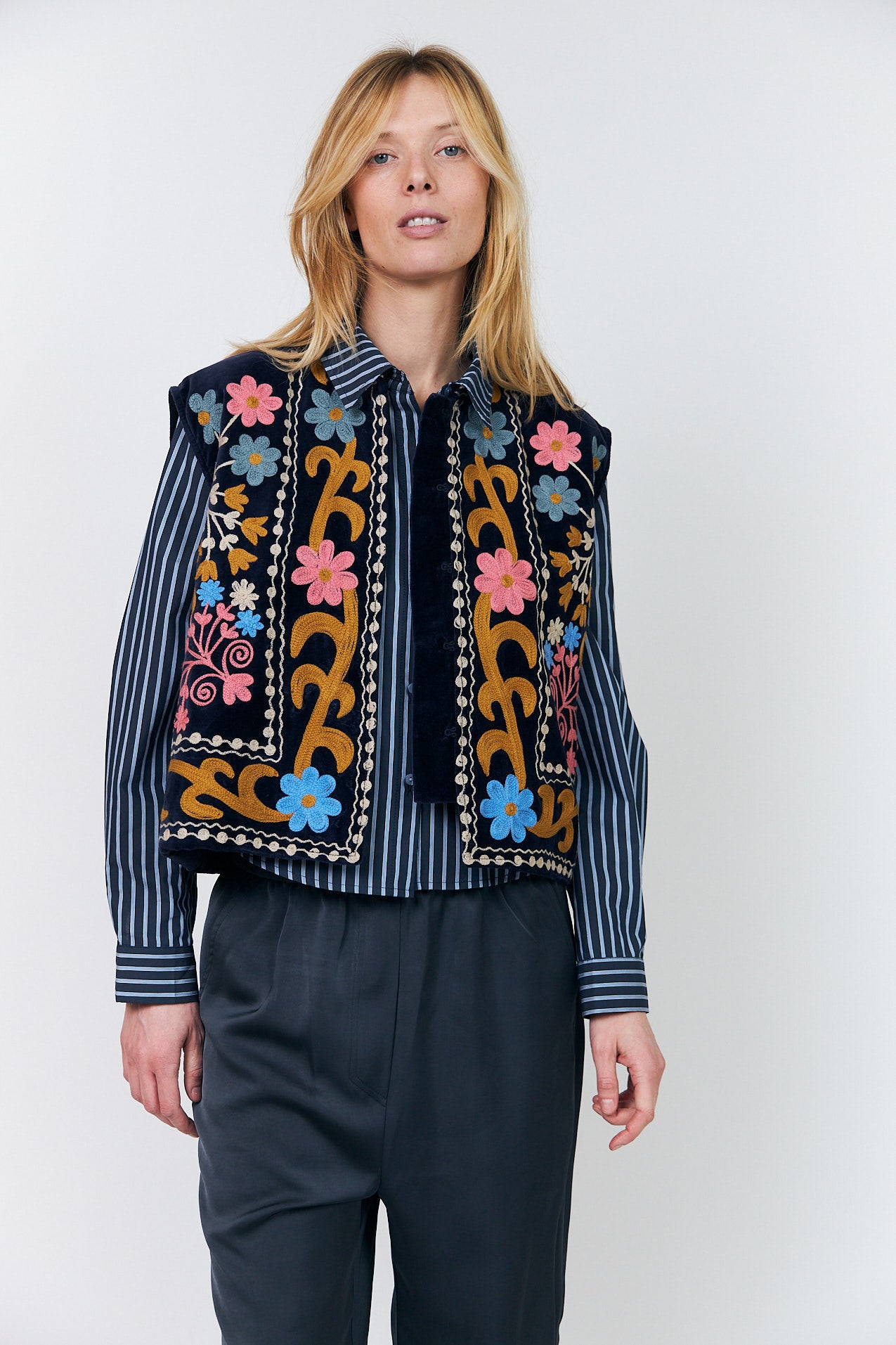 Lollys Laundry BinLL Vest Vest Mørkeblå