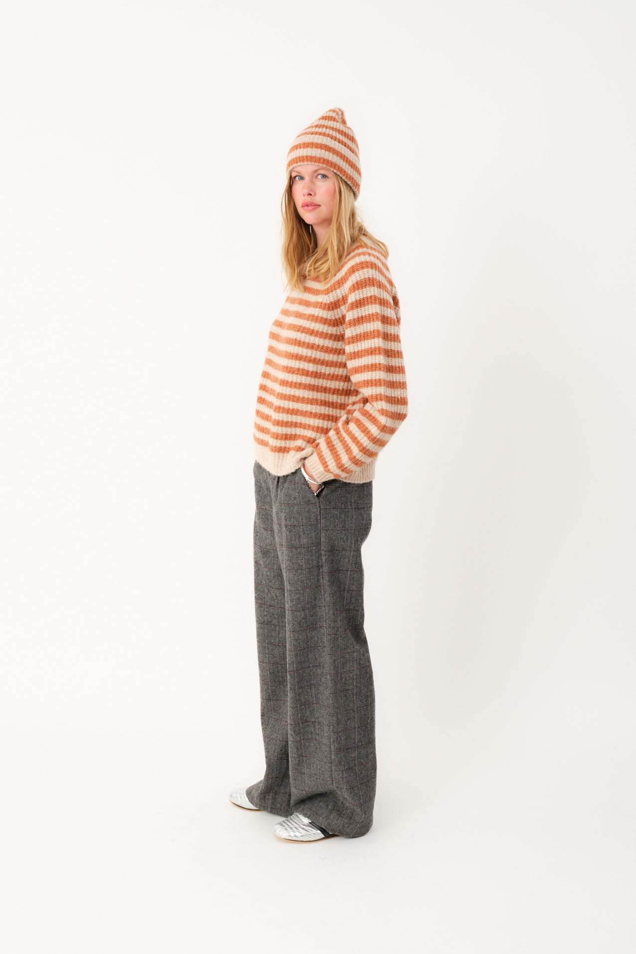 Lollys Laundry BinaLL Strik Jumper Jumper 54 Rust