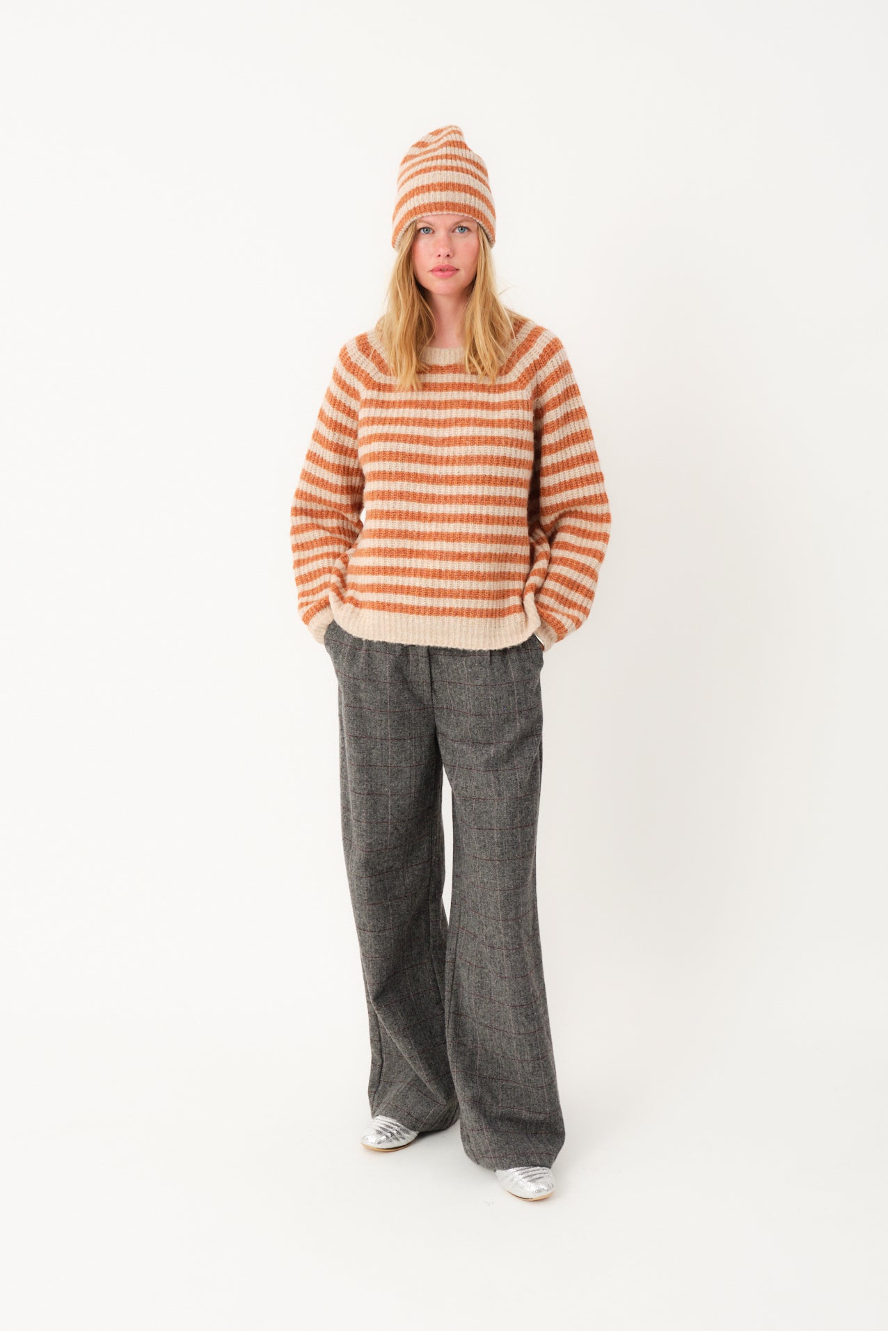 Lollys Laundry BinaLL Strik Jumper Jumper 54 Rust