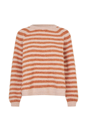 Lollys Laundry BinaLL Strik Jumper Jumper Rustbrun