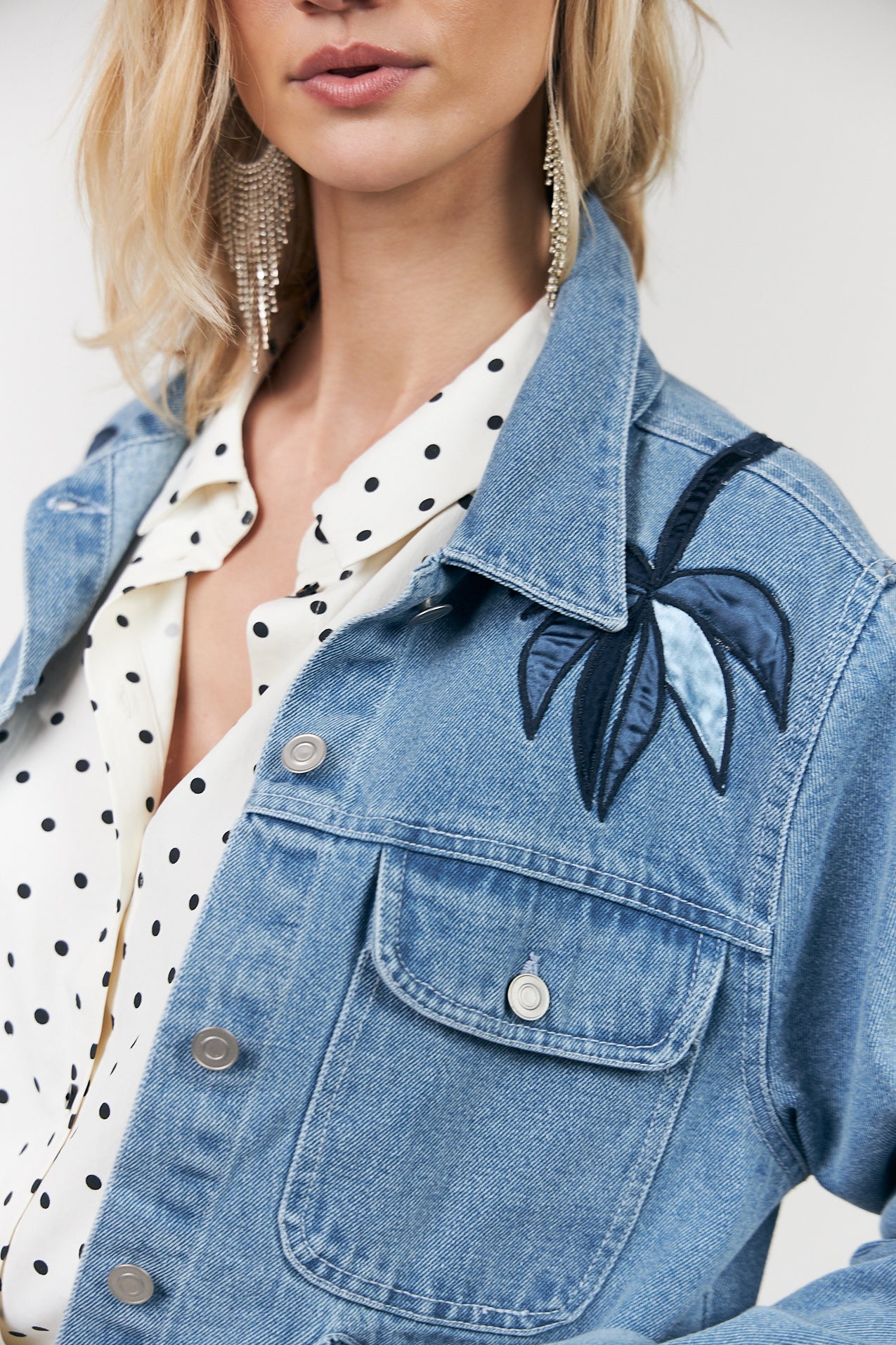 Lollys Laundry BirdLL Denimjakke Jacket Blå denim