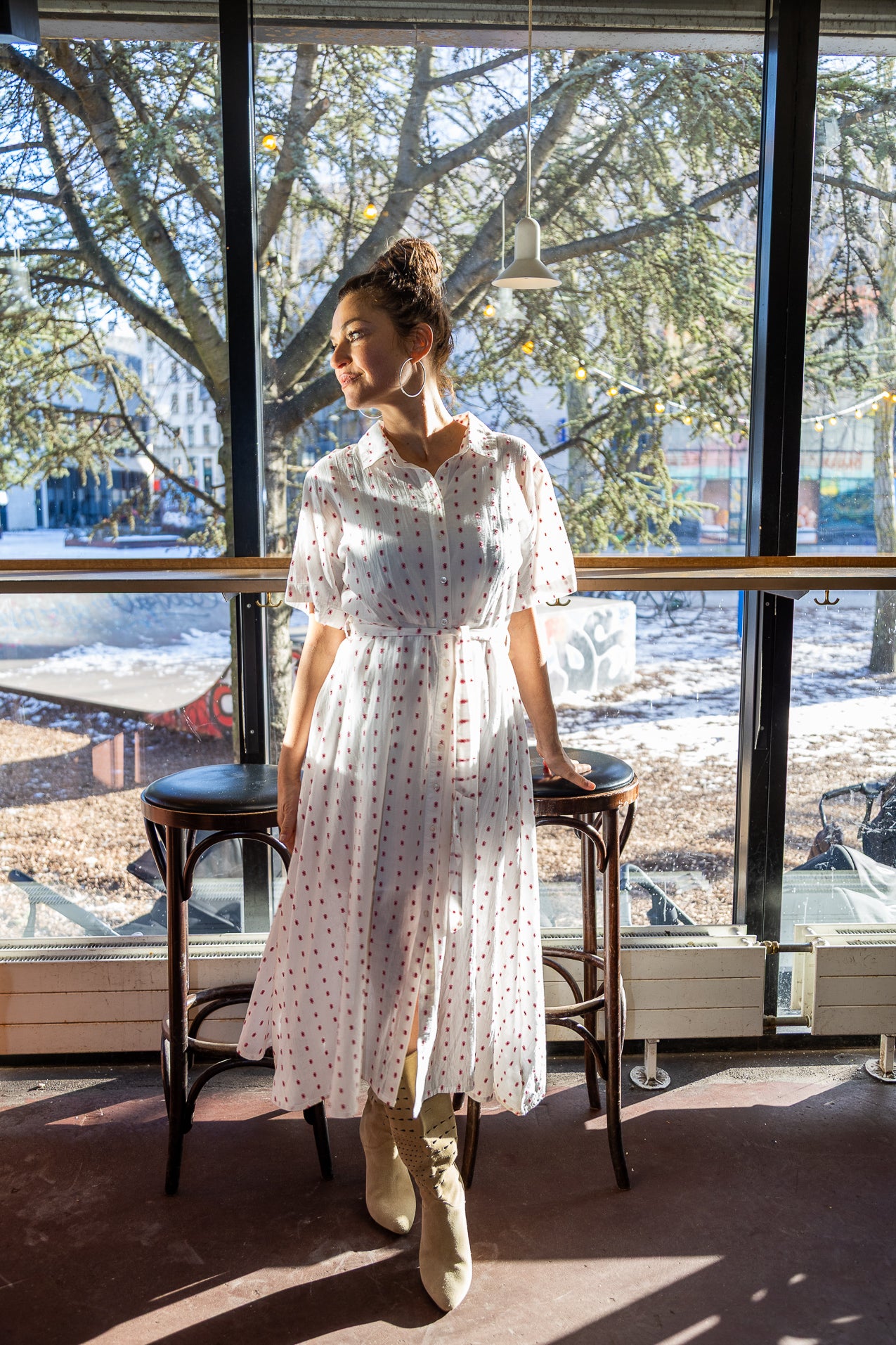 BlakeLL Midi Kjole - Creme