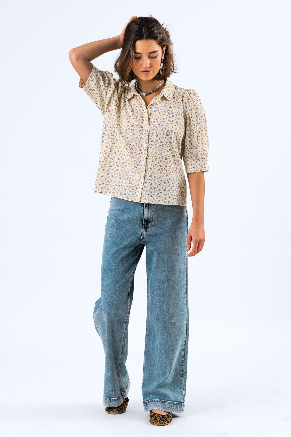Lollys Laundry BonoLL Skjorte Shirt Gul