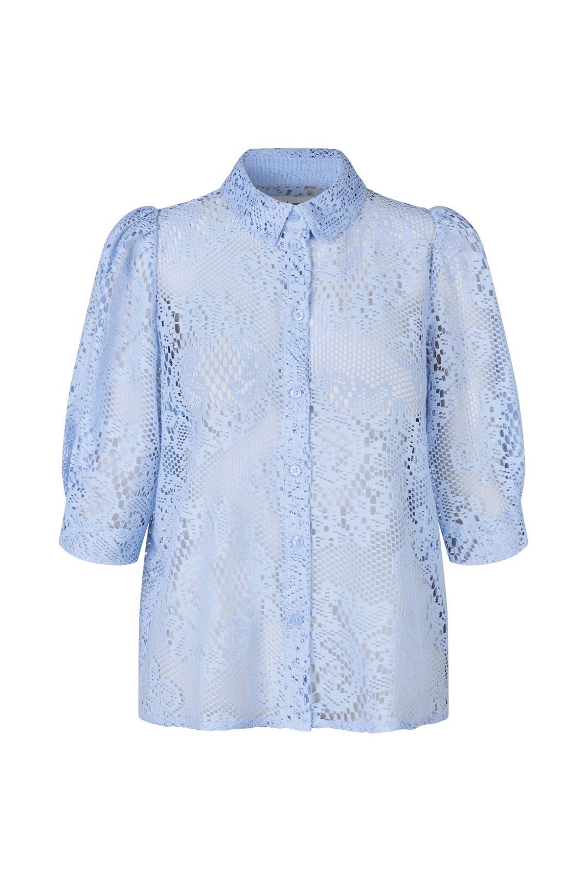 Lollys Laundry BonoLL Skjorte Shirt Dæmpet blå