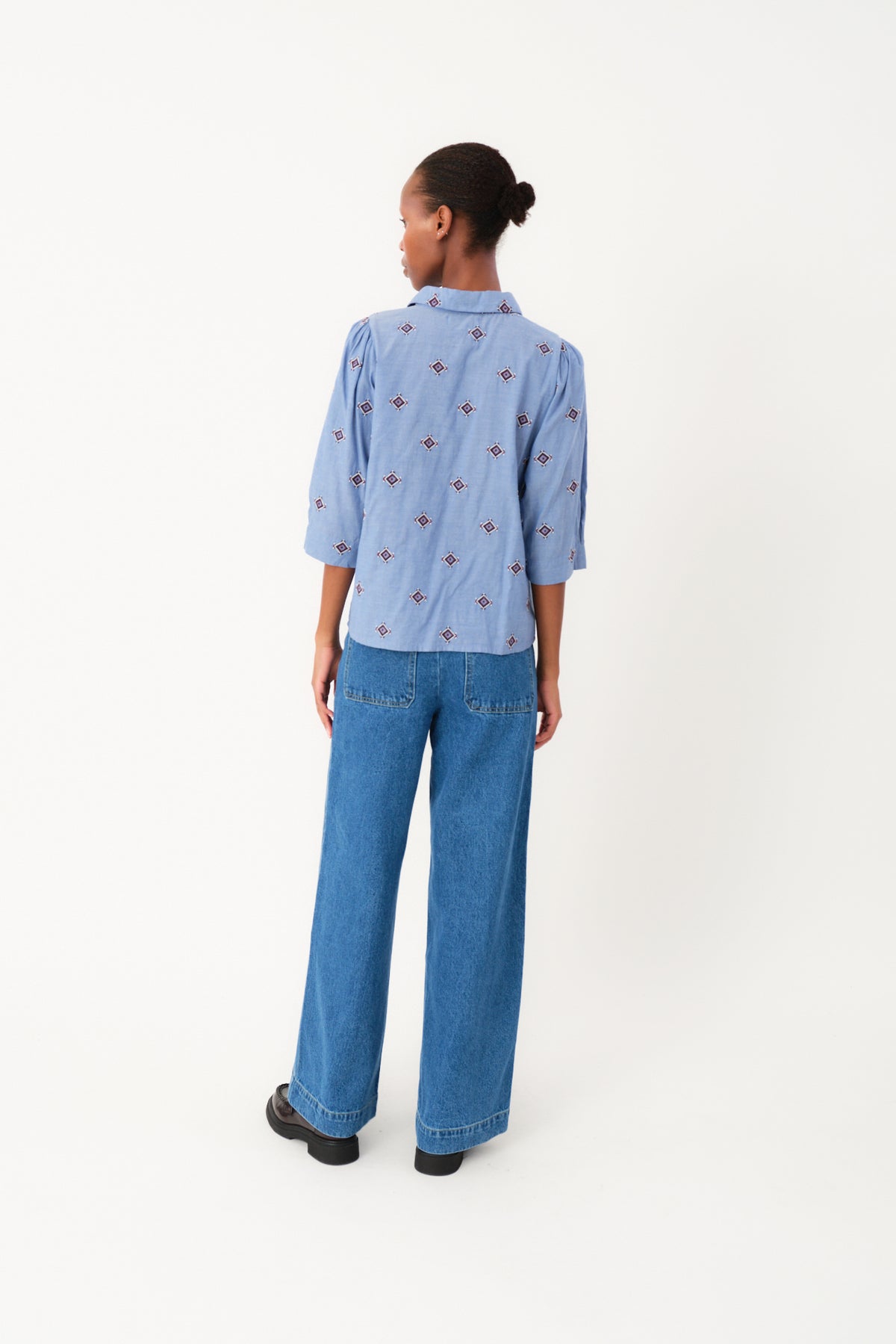Lollys Laundry BonoLL Skjorte Shirt Lyseblå