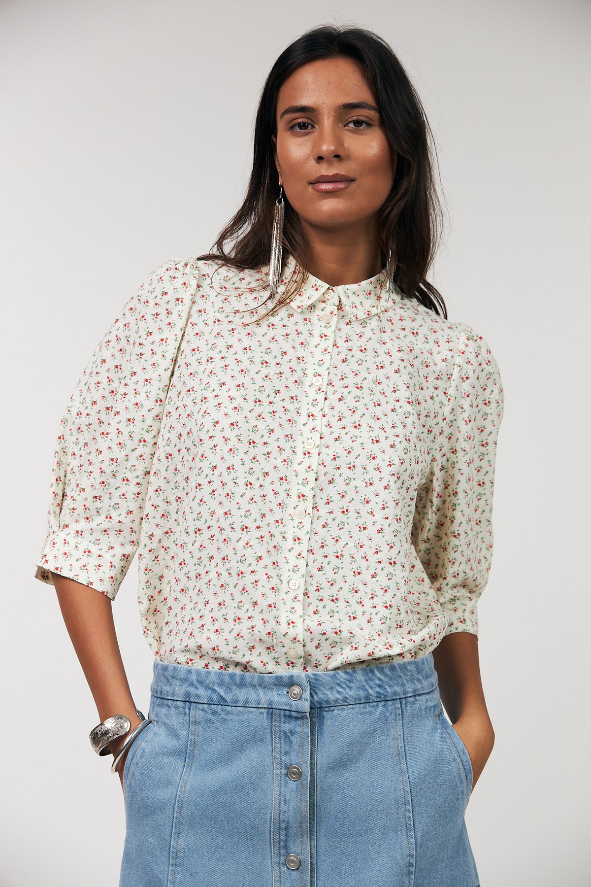 Lollys Laundry BonoLL Skjorte Shirt Rød
