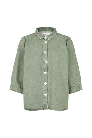 Lollys Laundry BonoLL Skjorte Shirt 49 49 Dusty Green