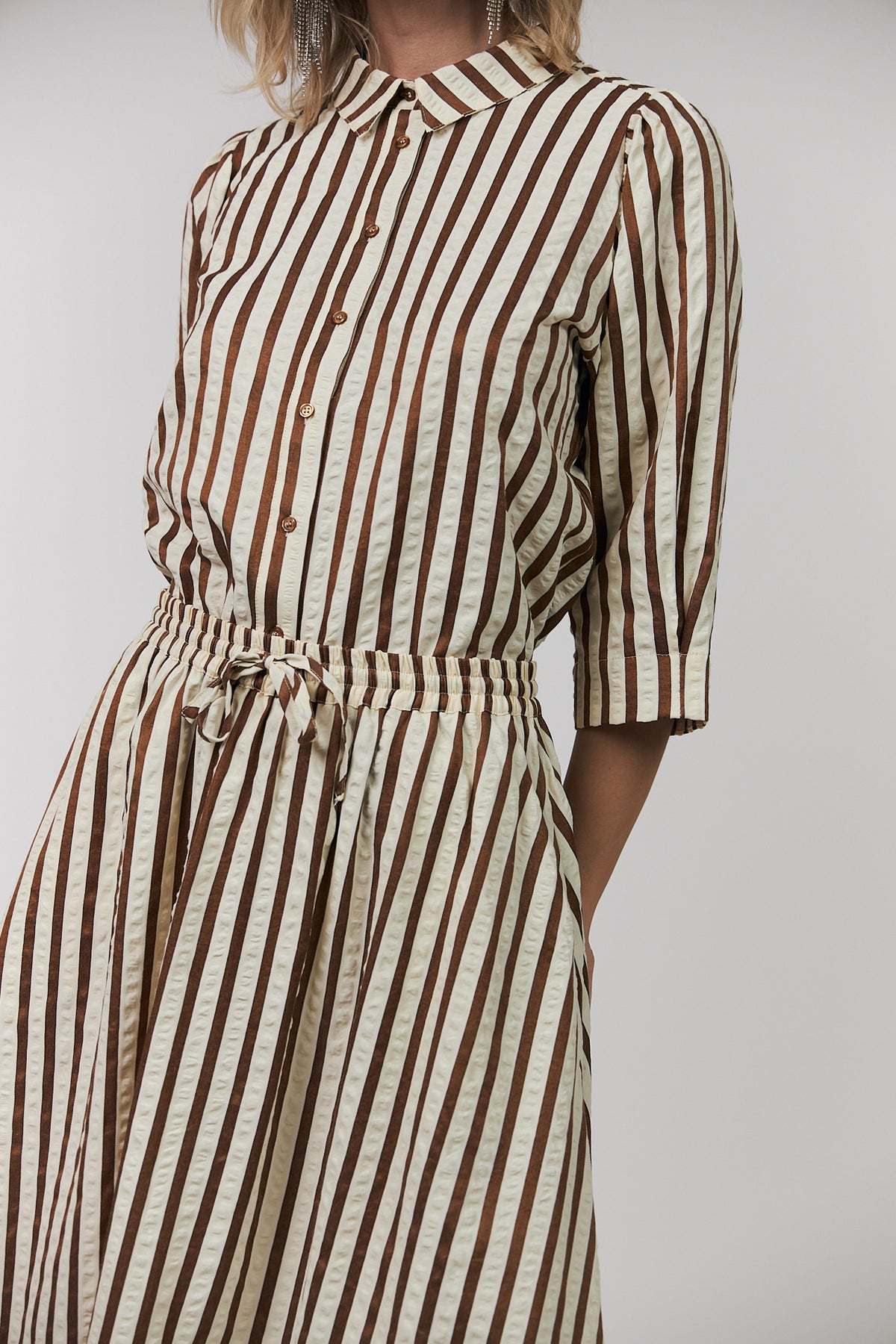Lollys Laundry BonoLL Skjorte Shirt Mørkebrun