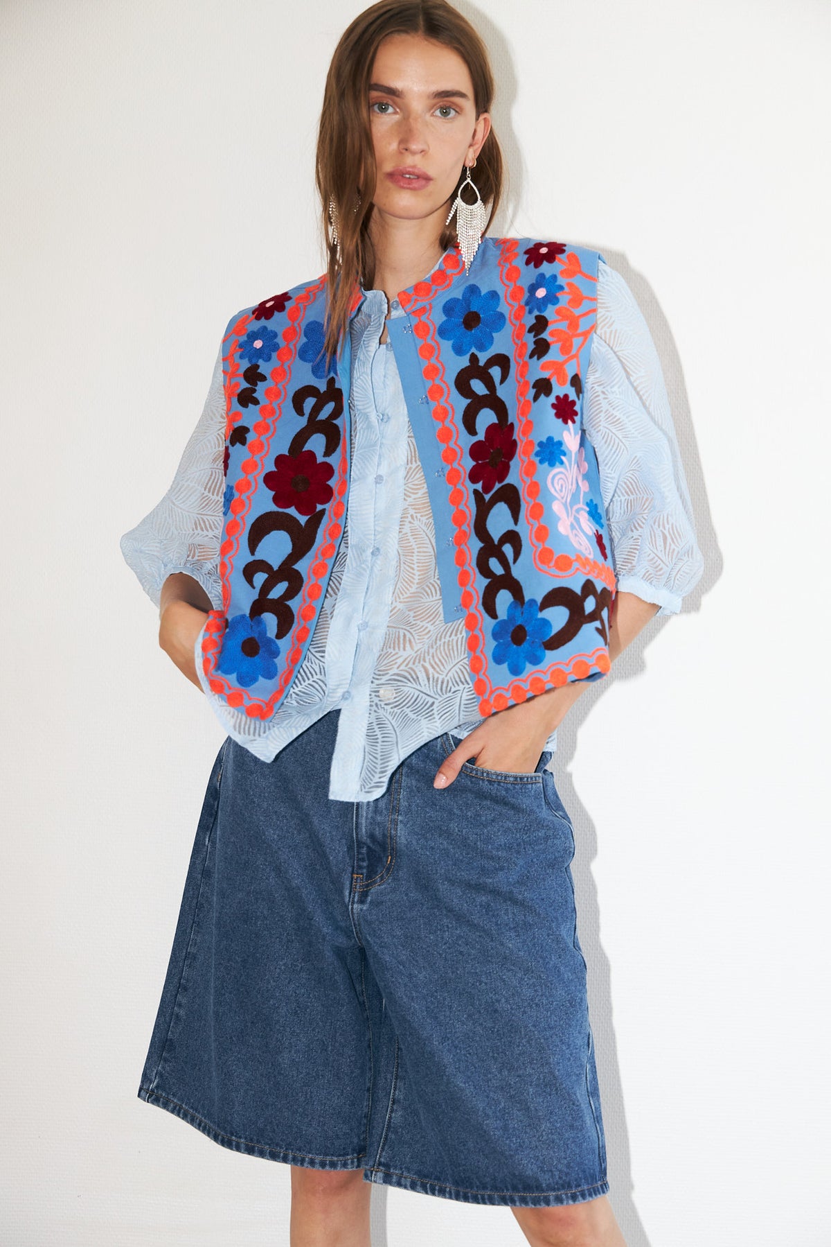 Lollys Laundry BonoLL Skjorte Shirt Lyseblå