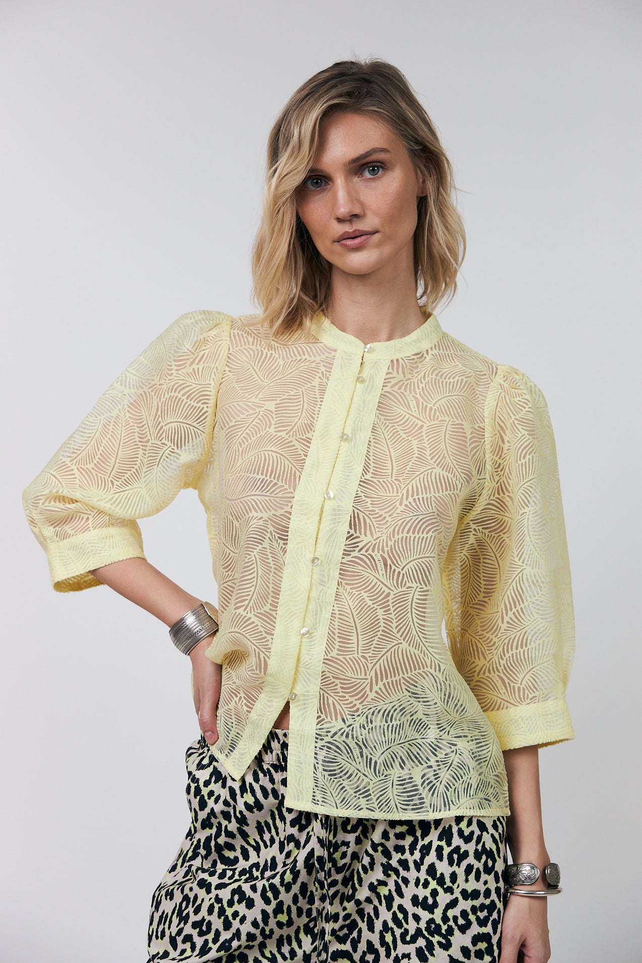 Lollys Laundry BonoLL Skjorte Shirt Lysegul
