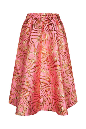 Lollys Laundry BristolLL Midi Nederdel Skirt Pink