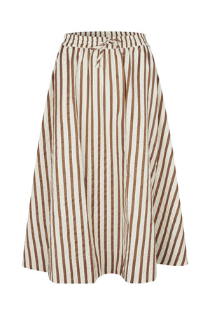 Lollys Laundry BristolLL Midi Nederdel Skirt Mørkebrun