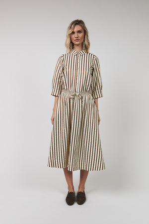 Lollys Laundry BristolLL Midi Nederdel Skirt 87 Dark Mokka