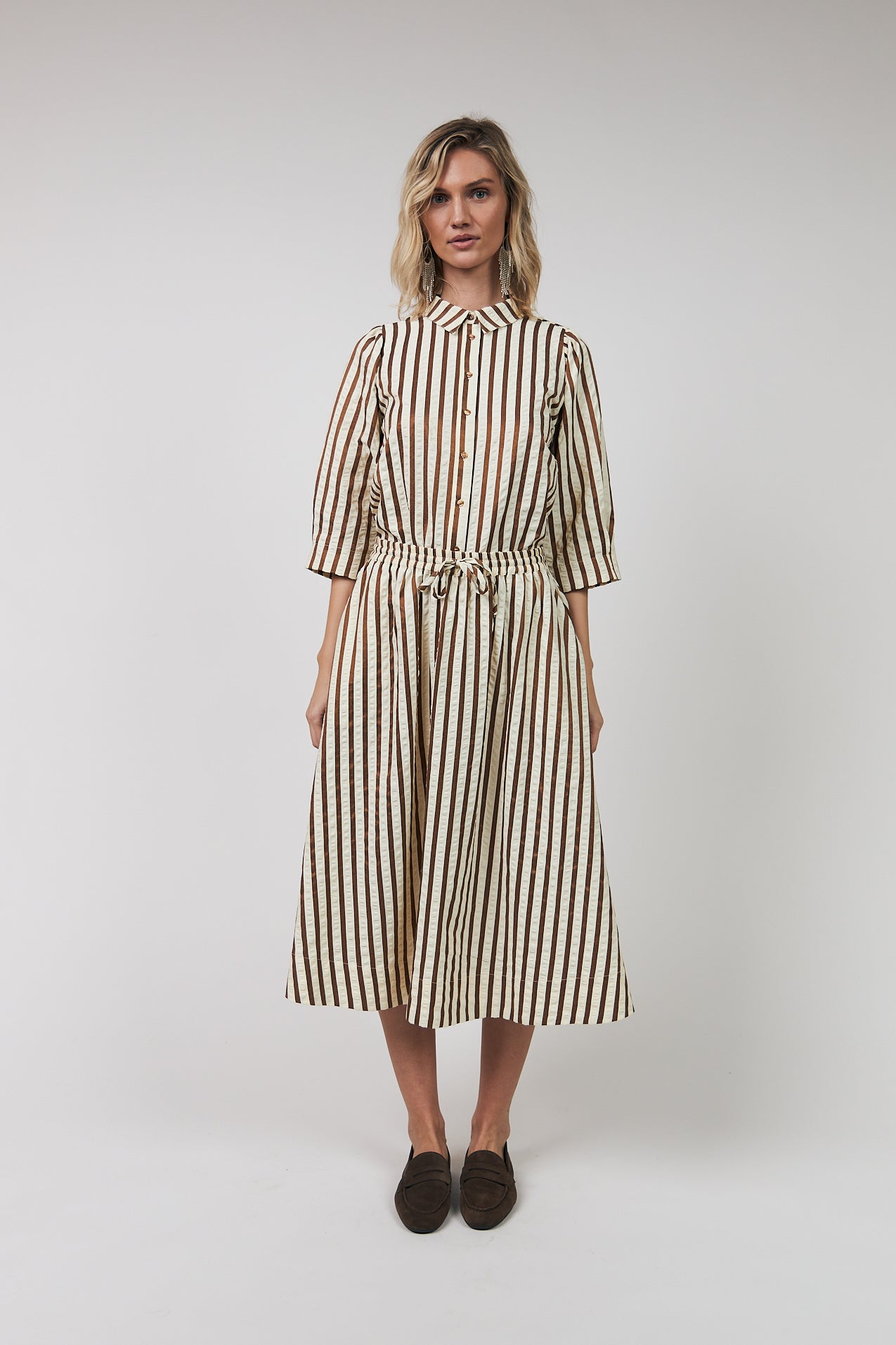 BristolLL Midi Nederdel - Dark Mokka