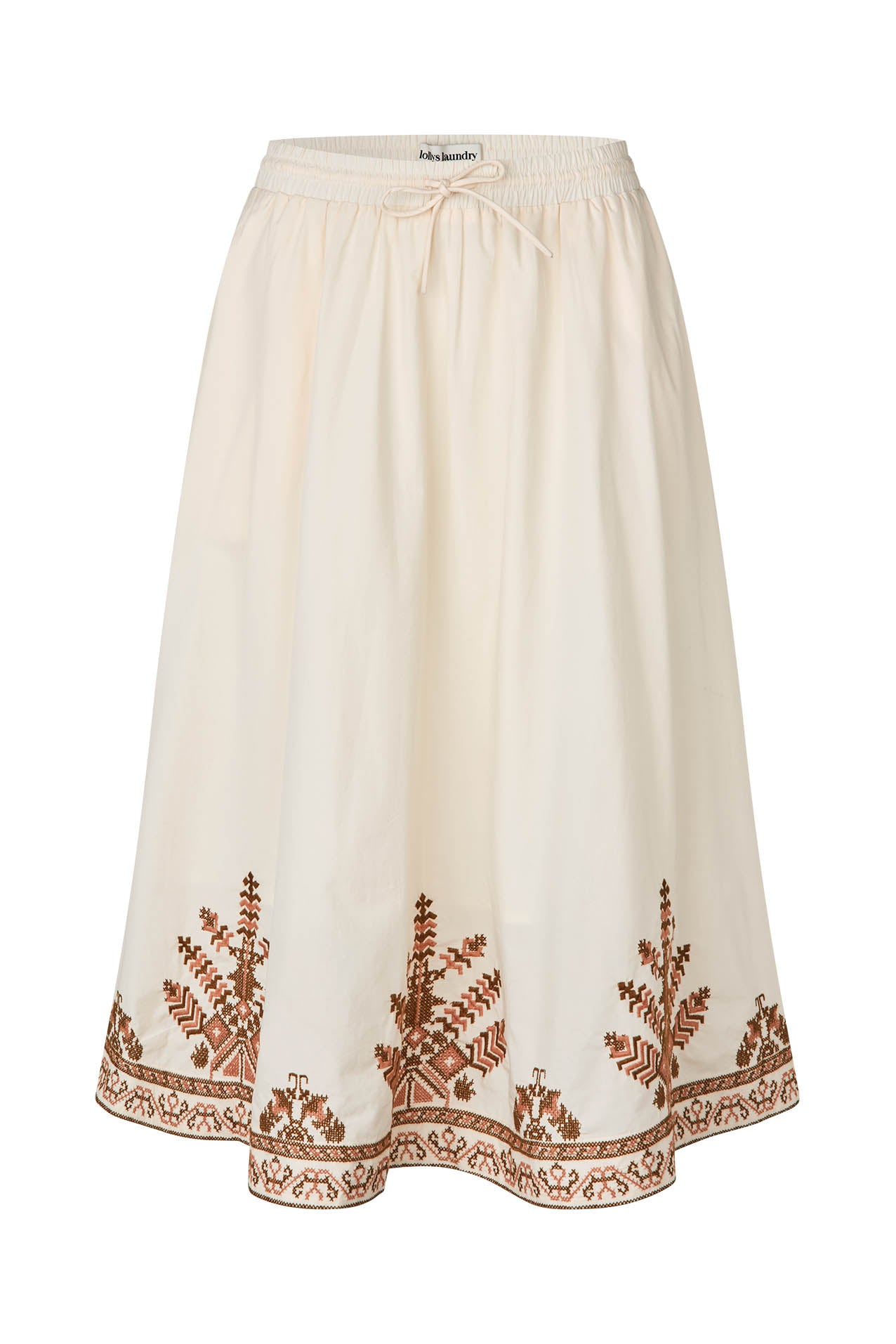 Lollys Laundry BristolLL Midi Nederdel Skirt Creme