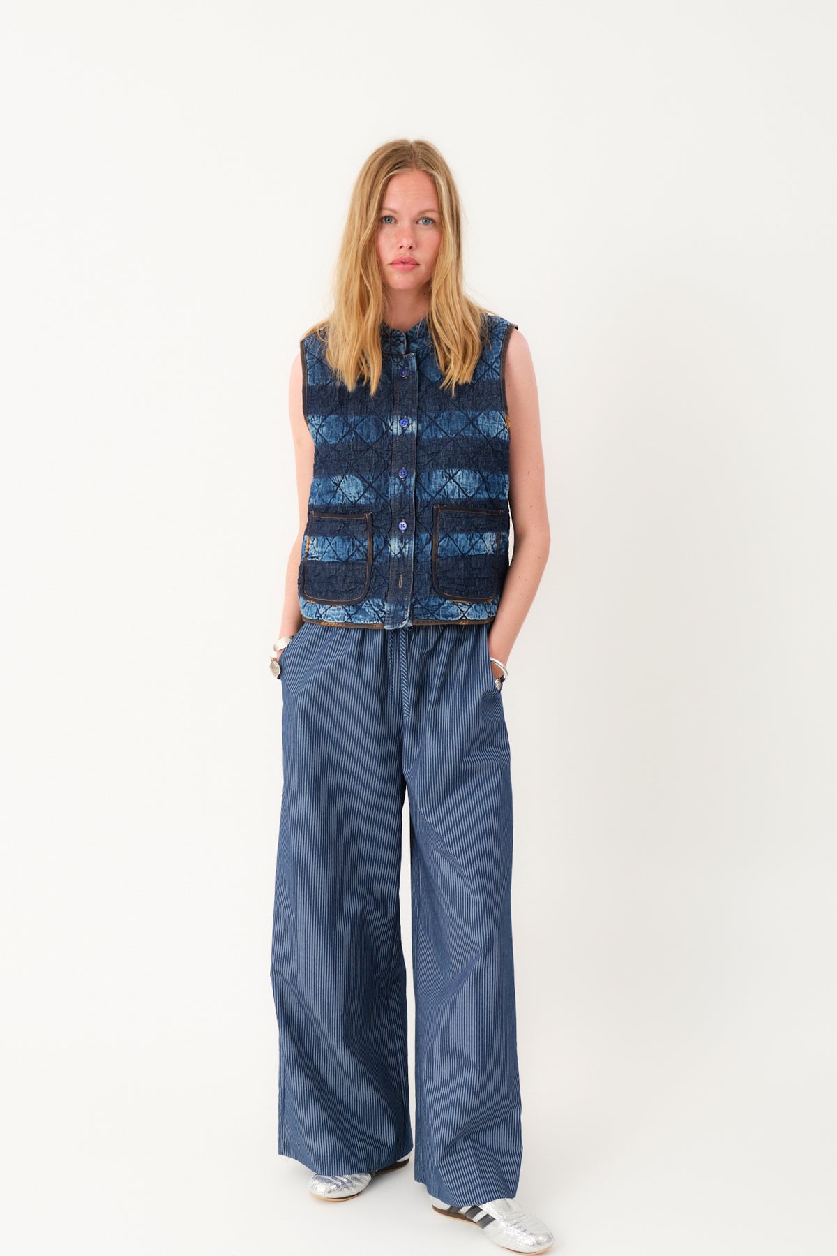 Lollys Laundry CairoLL Quilted Vest Vest Blå