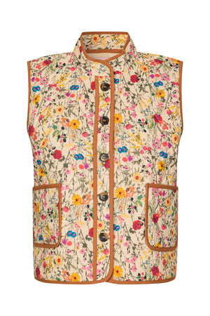 Lollys Laundry CairoLL Quiltet Vest Vest Blomsterprint