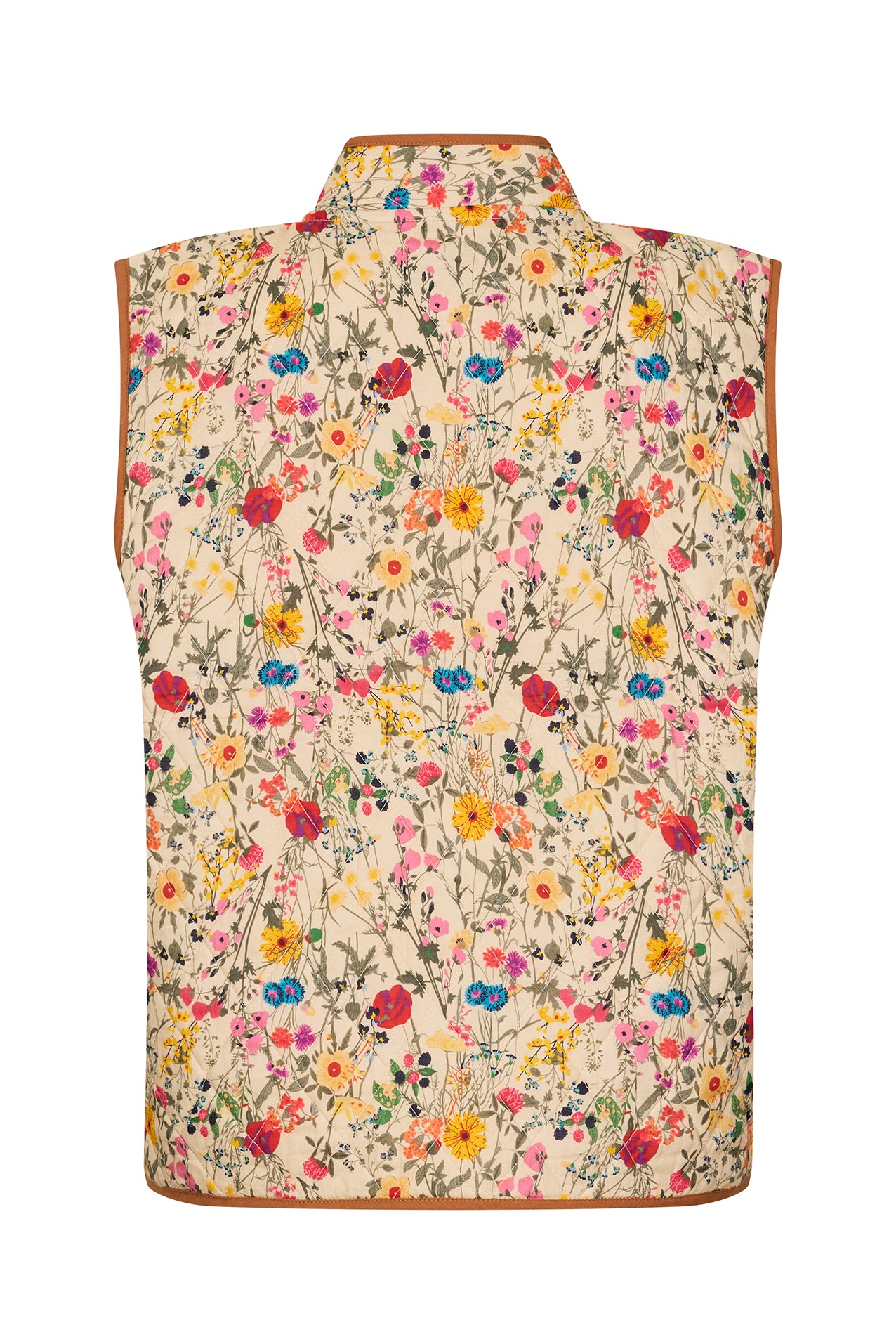 CairoLL Quiltet Vest - Blomsterprint