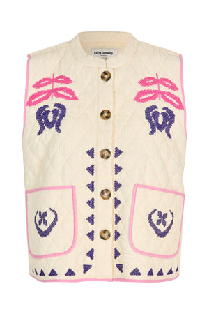 Lollys Laundry CairoLL Vest Vest Creme