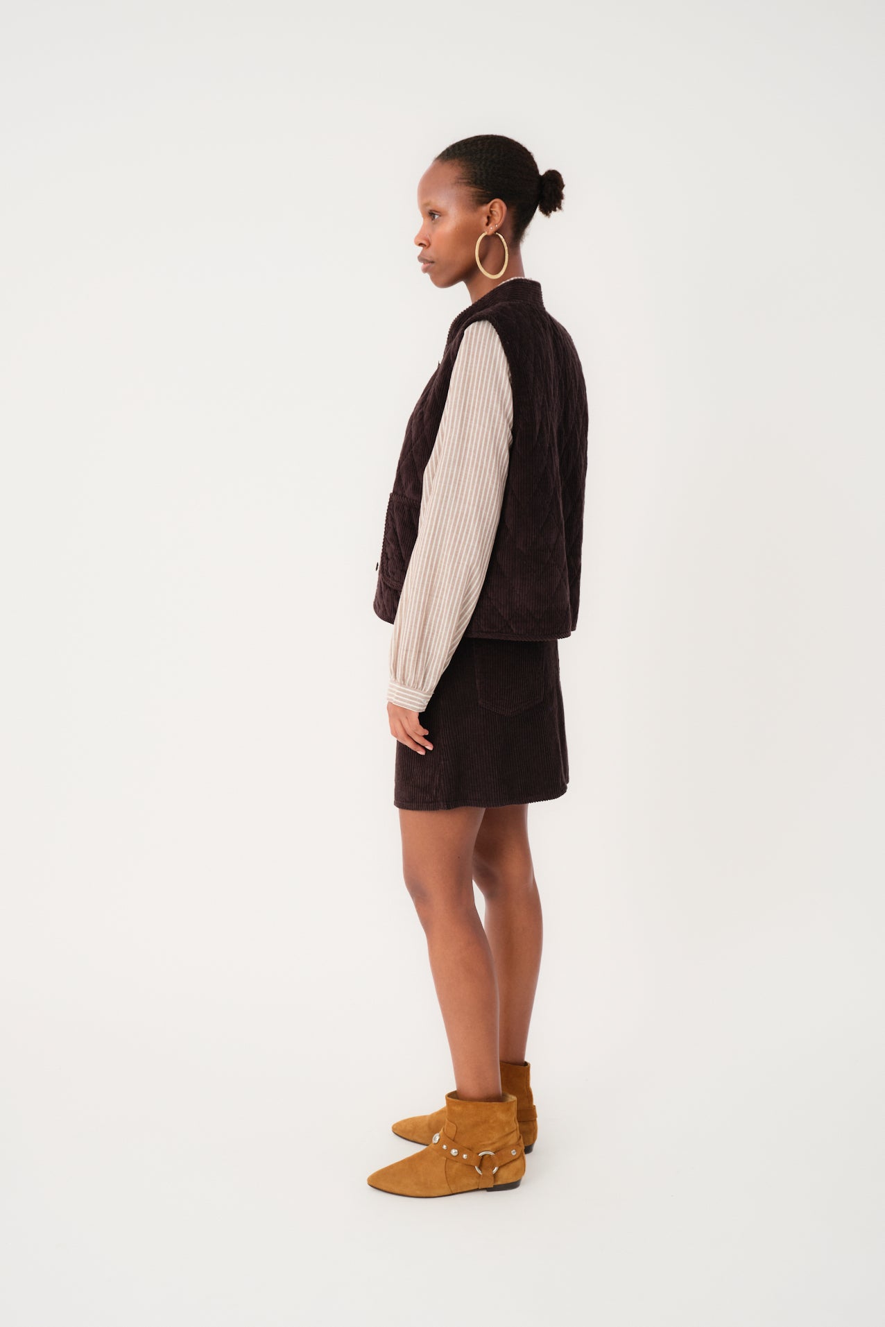 Lollys Laundry CairoLL Vest Vest 87 Dark Mokka