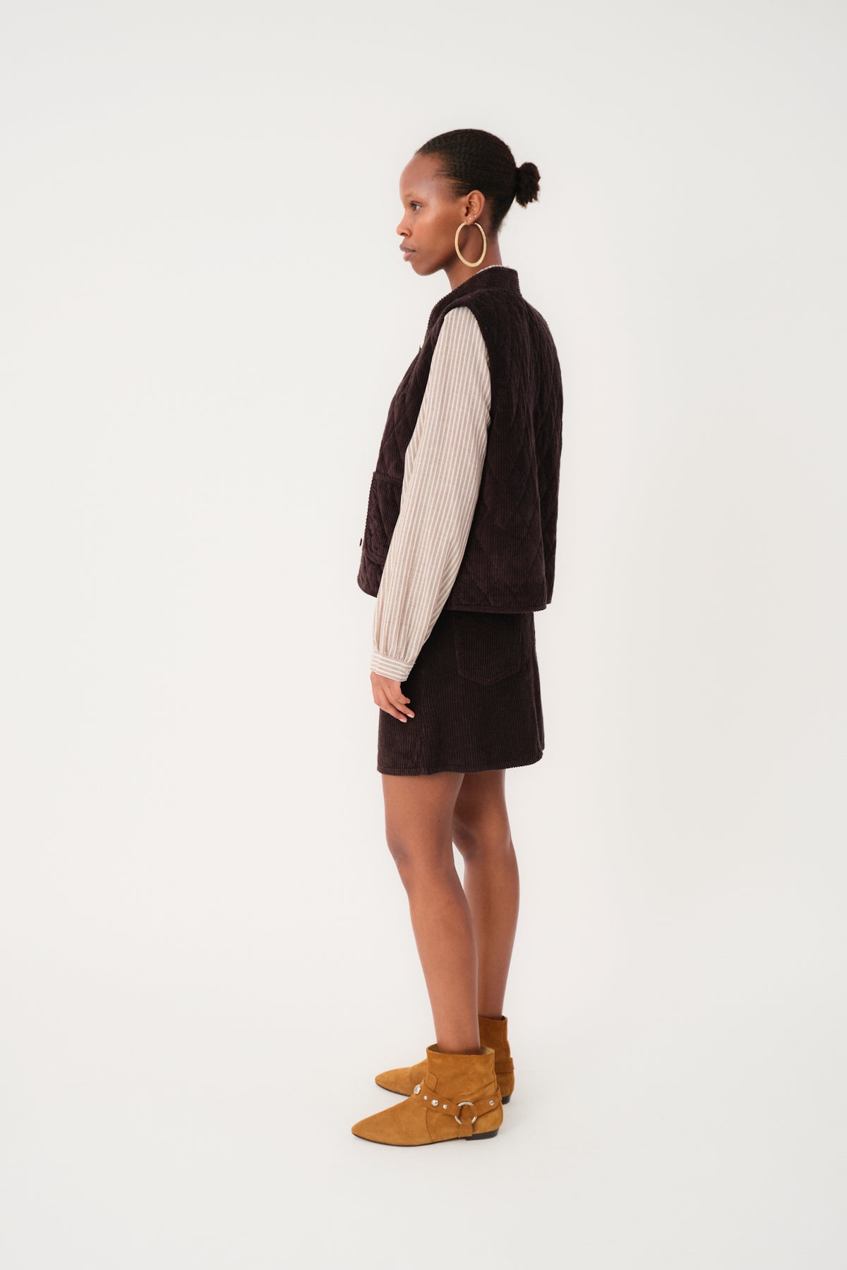 Lollys Laundry CairoLL Vest Vest Mørkebrun