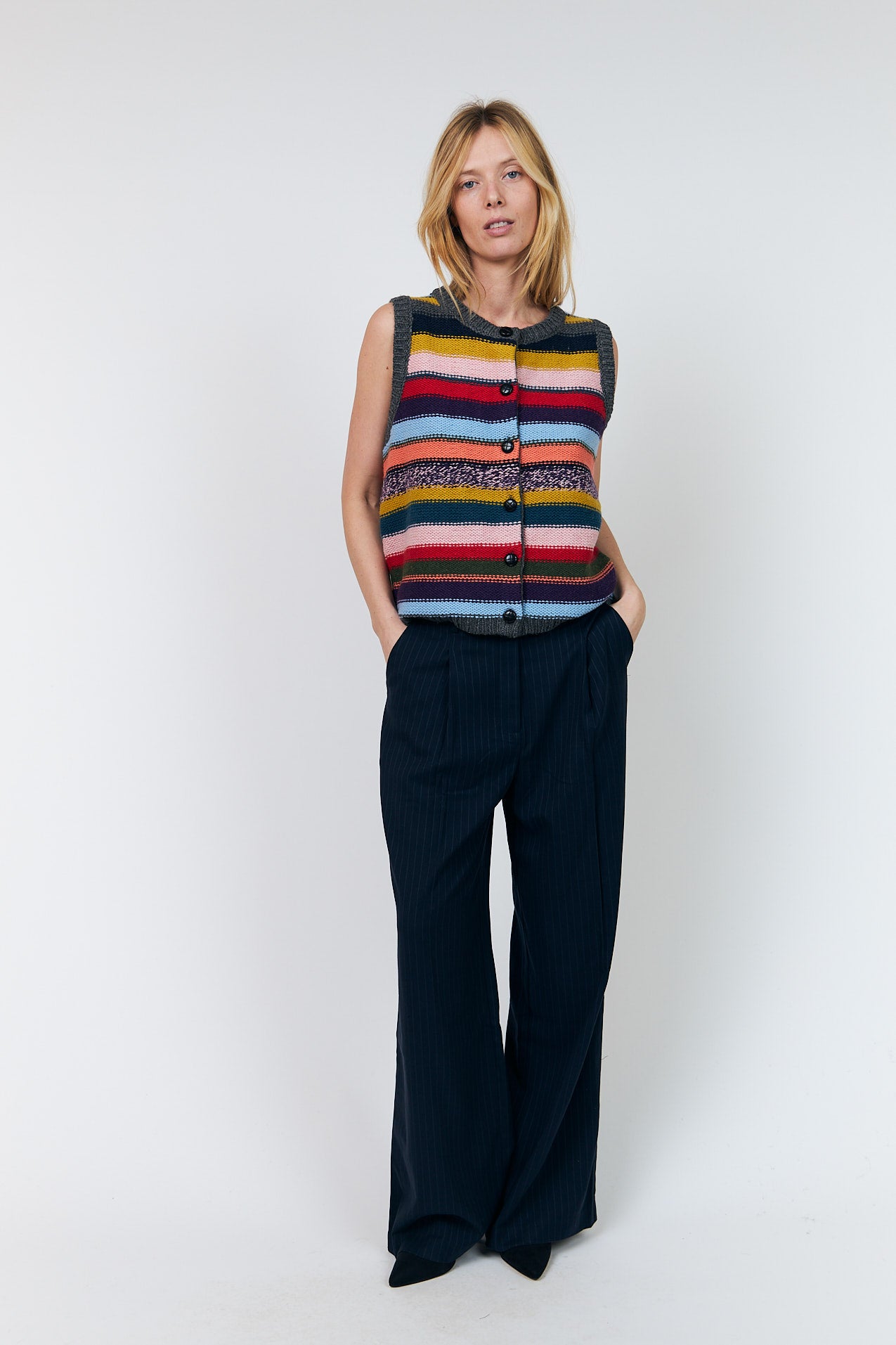 Lollys Laundry CaitLL Strikvest Vest Multi
