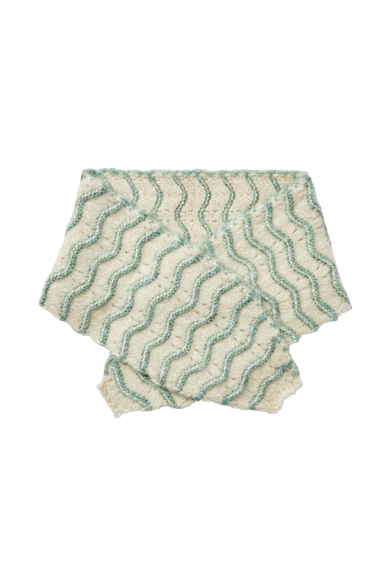 CallieLL Strik Tørklæde - Dusty Green