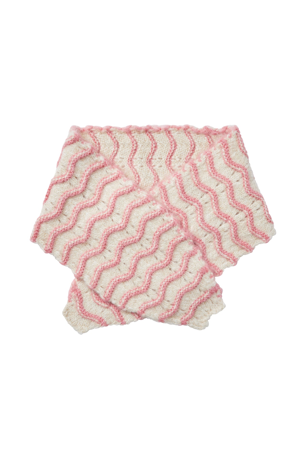 CallieLL Strik Tørklæde - Pink