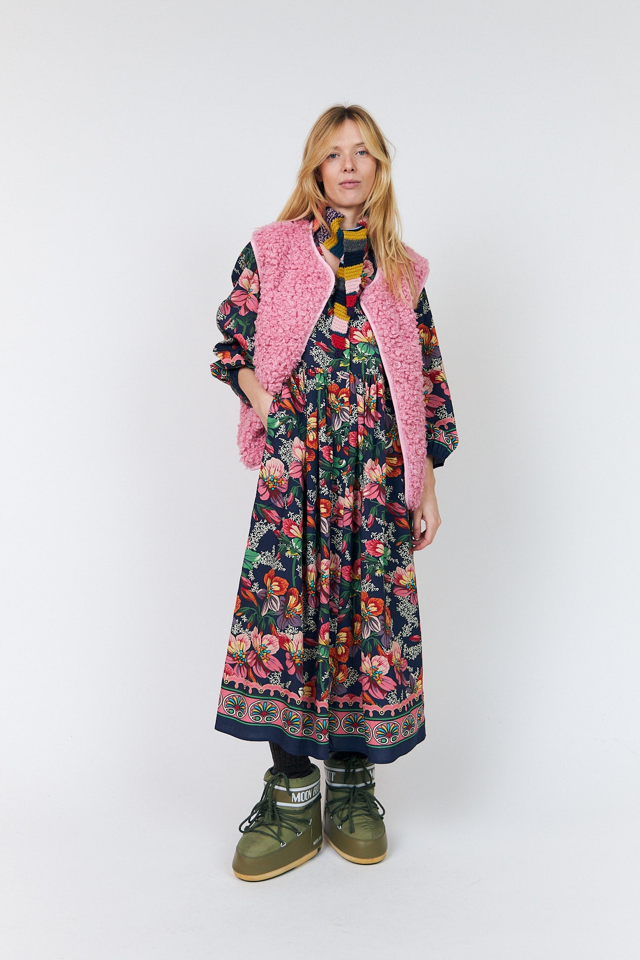 Lollys Laundry CallieLL Strik Tørklæde scarf Multi